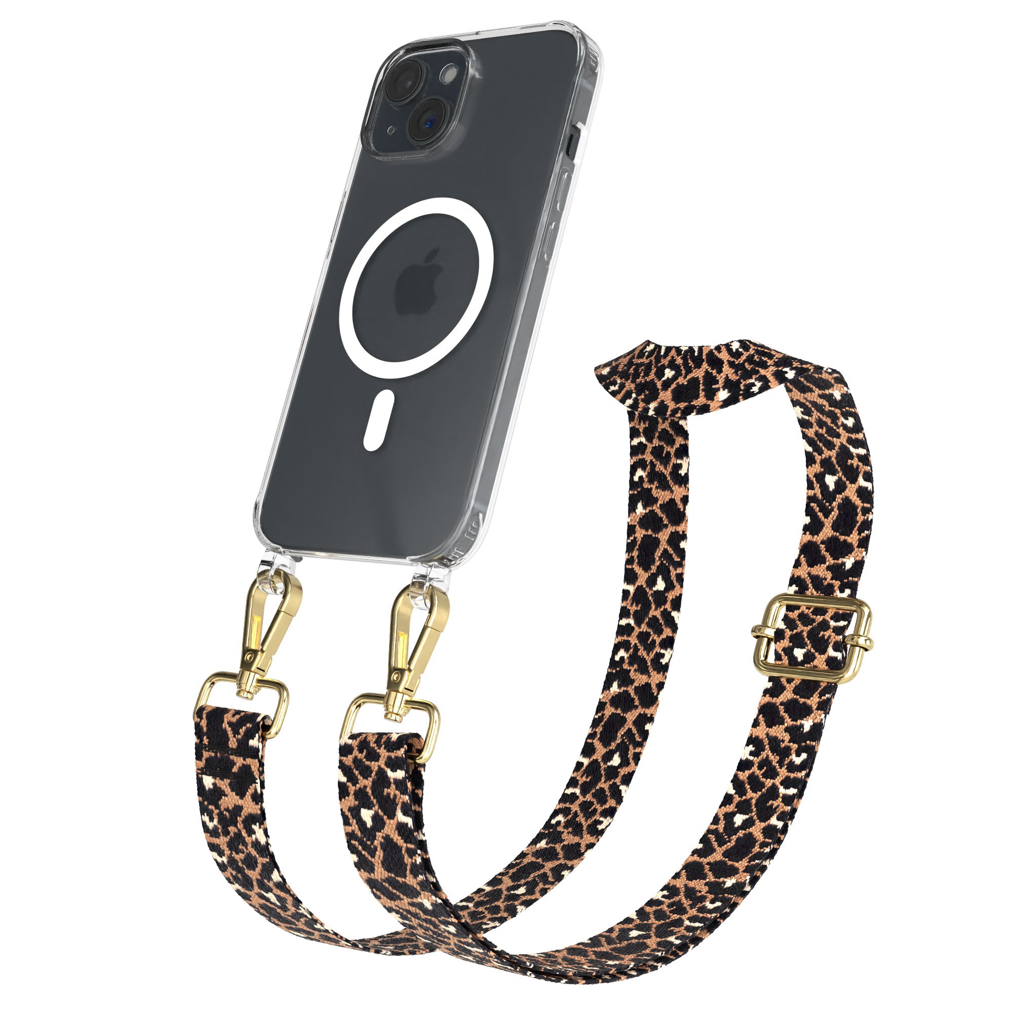 iPhone 15 MagSafe Handykette mit Boho Band verstellbar