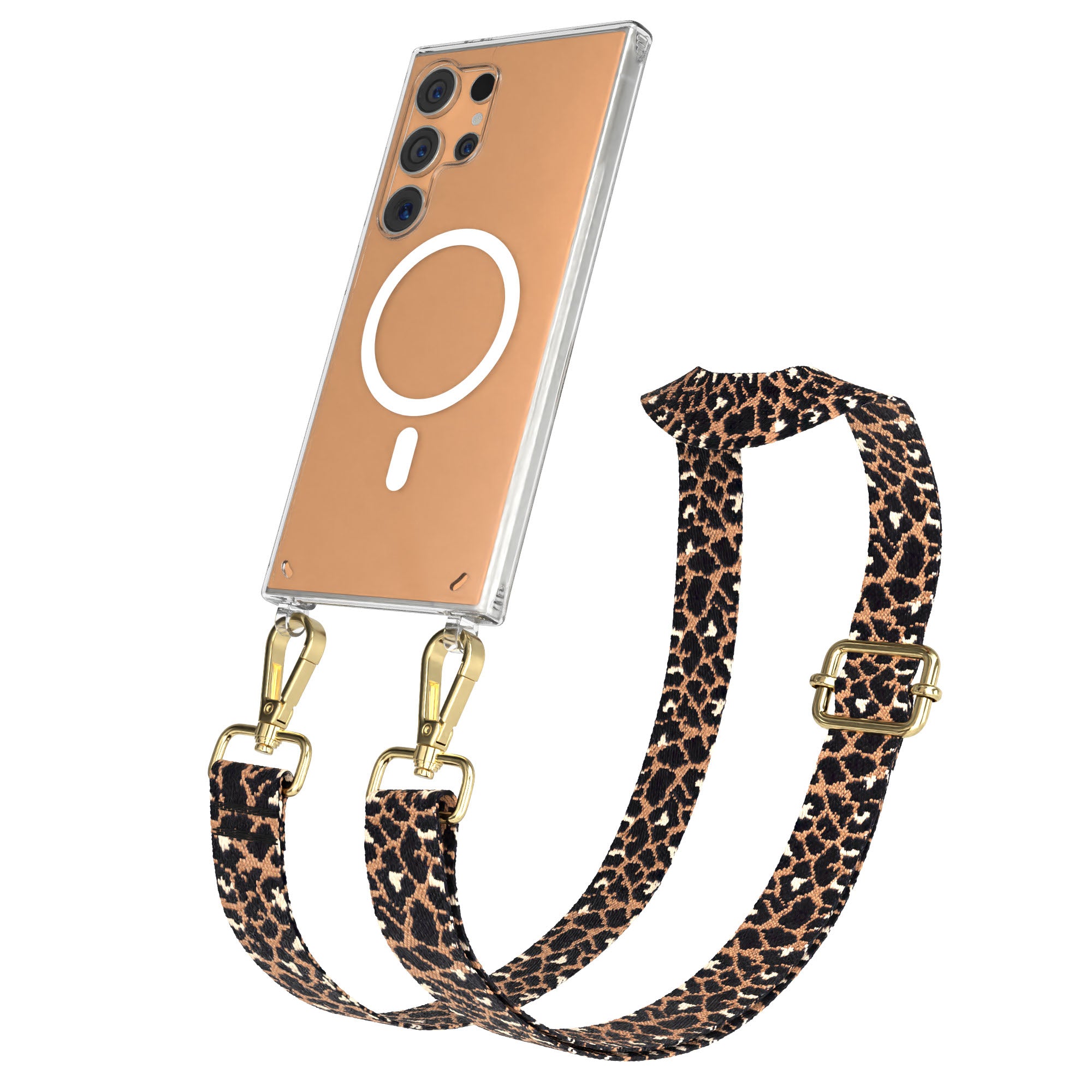 Samsung Galaxy S24 Ultra Handykette mit MagSafe Halterung und Boho Band