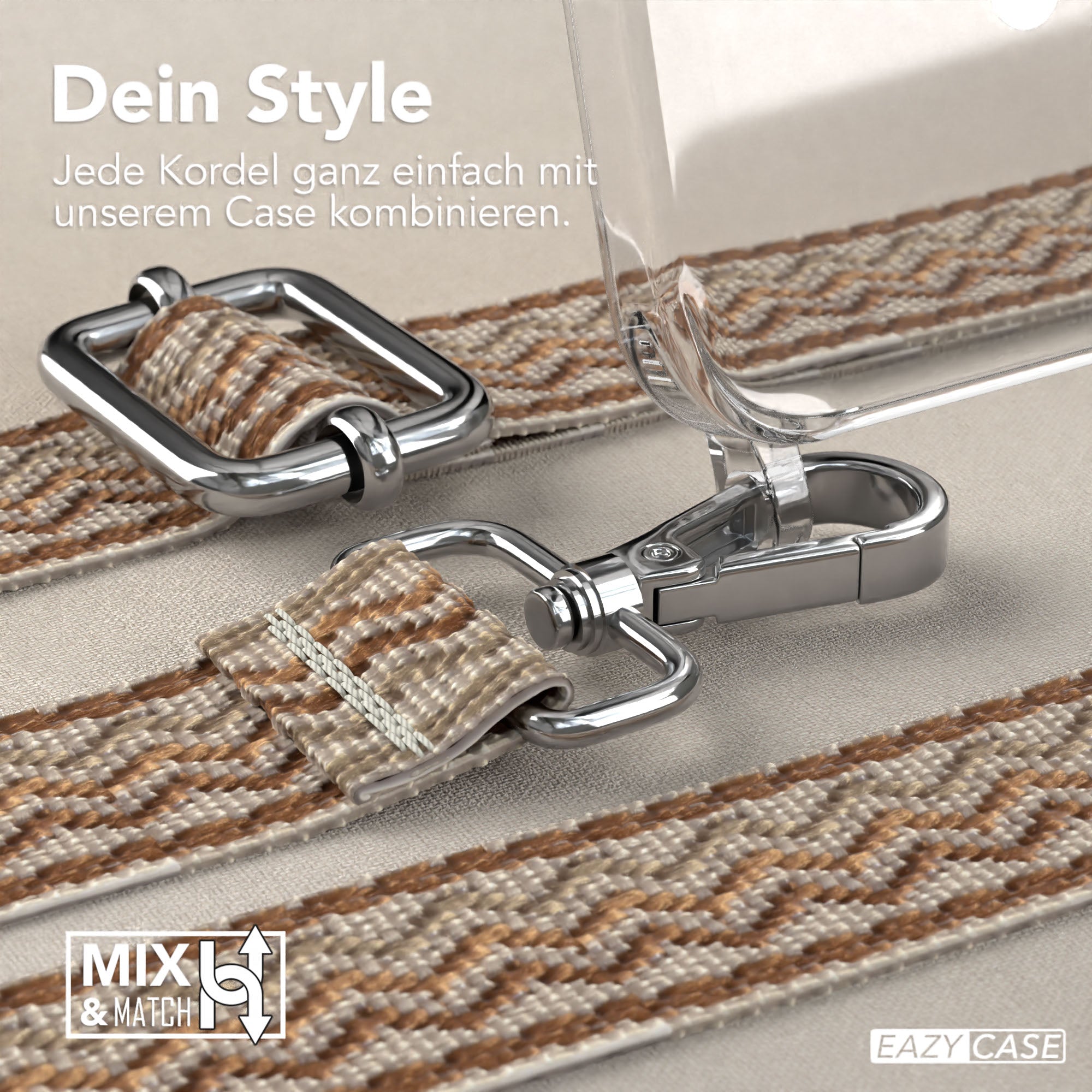 iPhone 15 Pro Max Handykette MagSafe mit Boho Band verstellbar