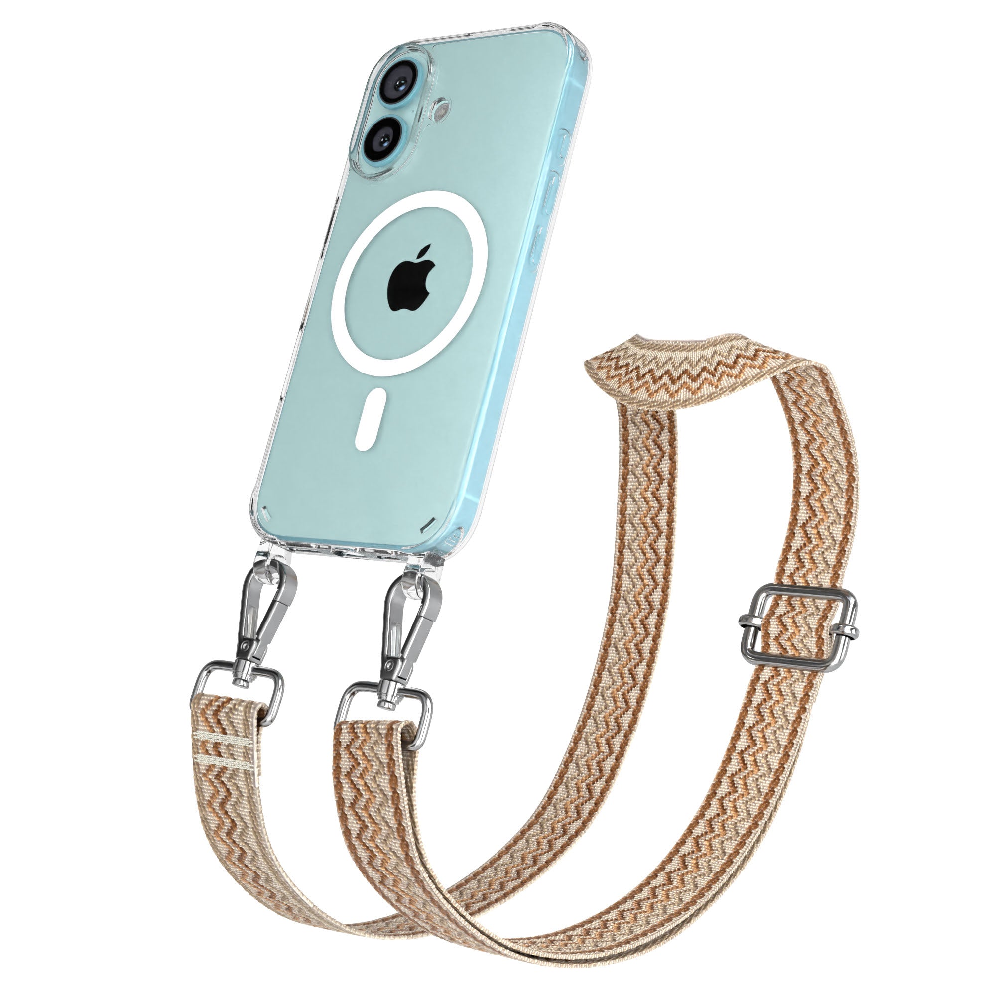 iPhone 16 MagSafe Handykette mit verstellbarem Boho Trageriemen von EAZY CASE