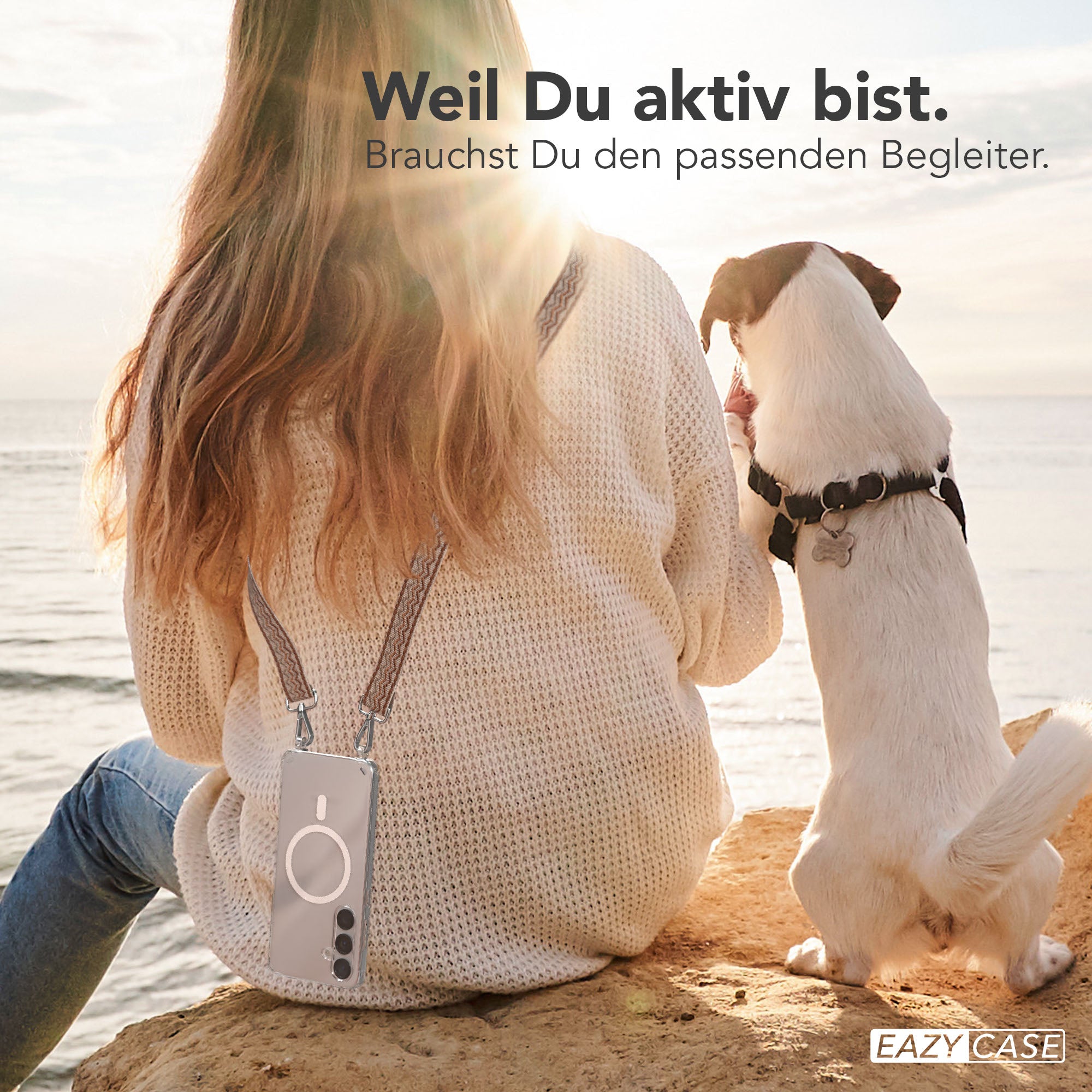 Samsung Galaxy S25 Plus MagSafe Handykette mit verstellbarem Boho Band Set