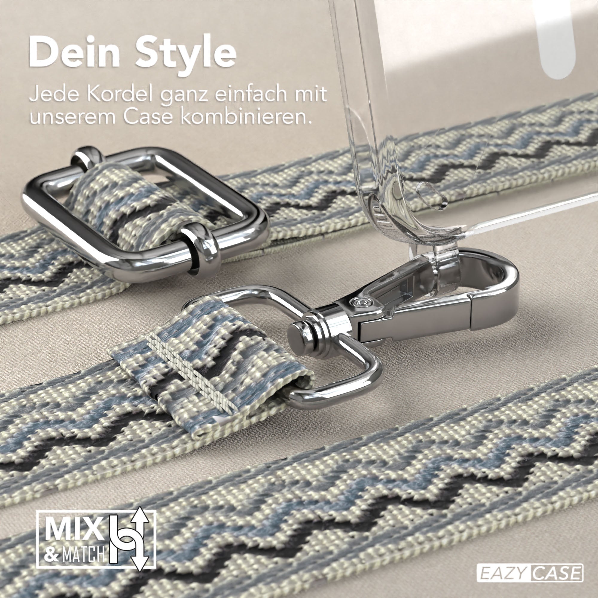 Samsung Galaxy S24 Handykette MagSafe mit verstellbarem Boho Band Set