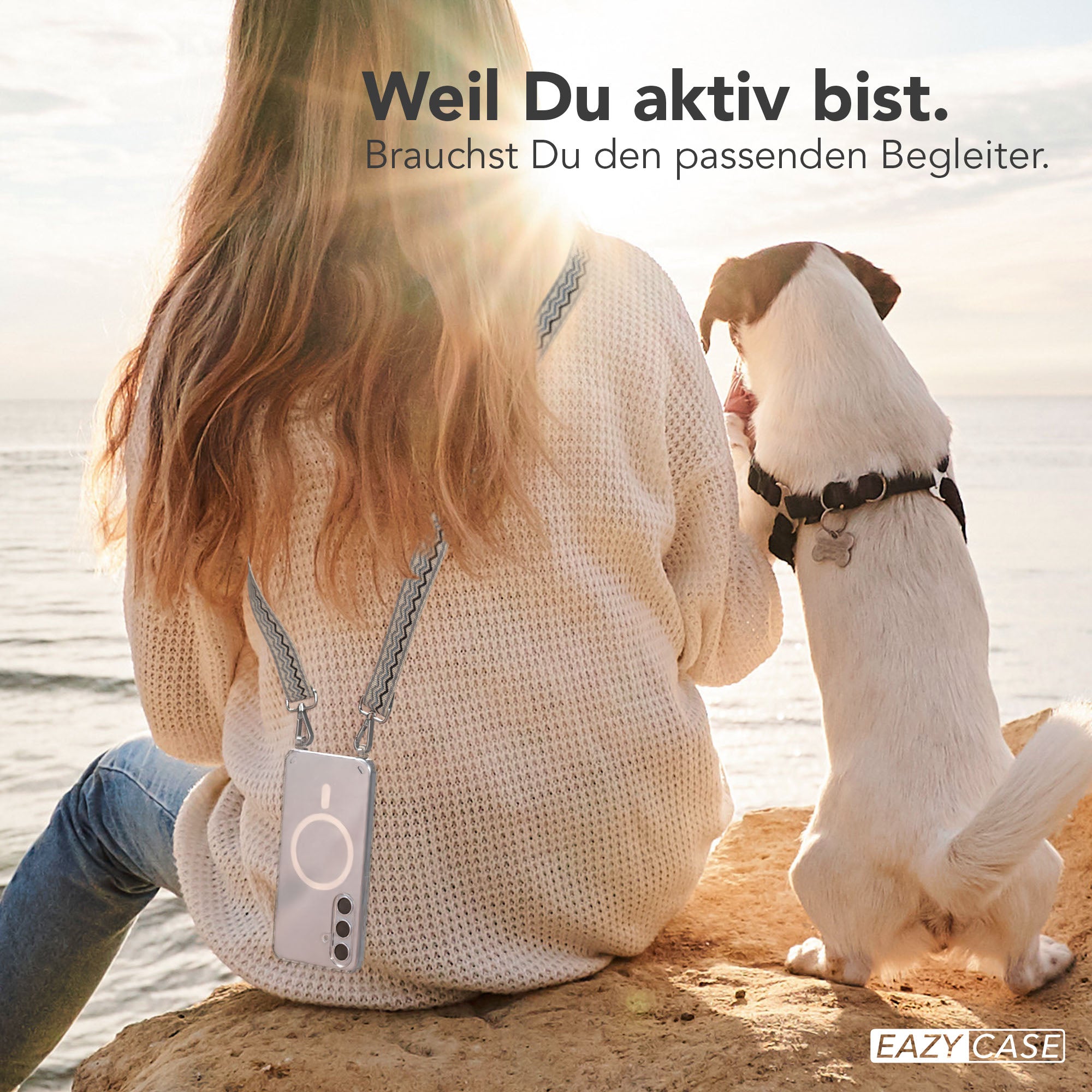 Samsung Galaxy S24 Handykette MagSafe mit verstellbarem Boho Band Set
