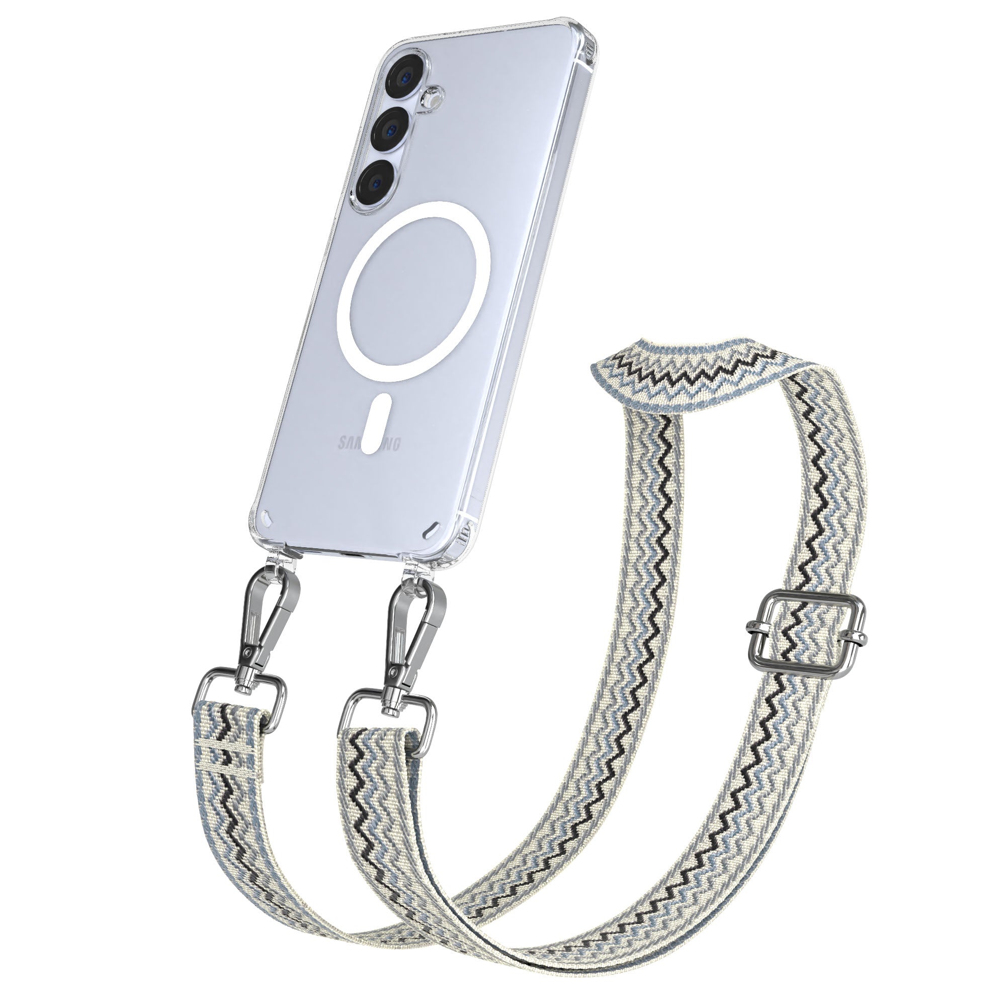 Samsung Galaxy S25 Plus MagSafe Handykette mit verstellbarem Boho Band Set
