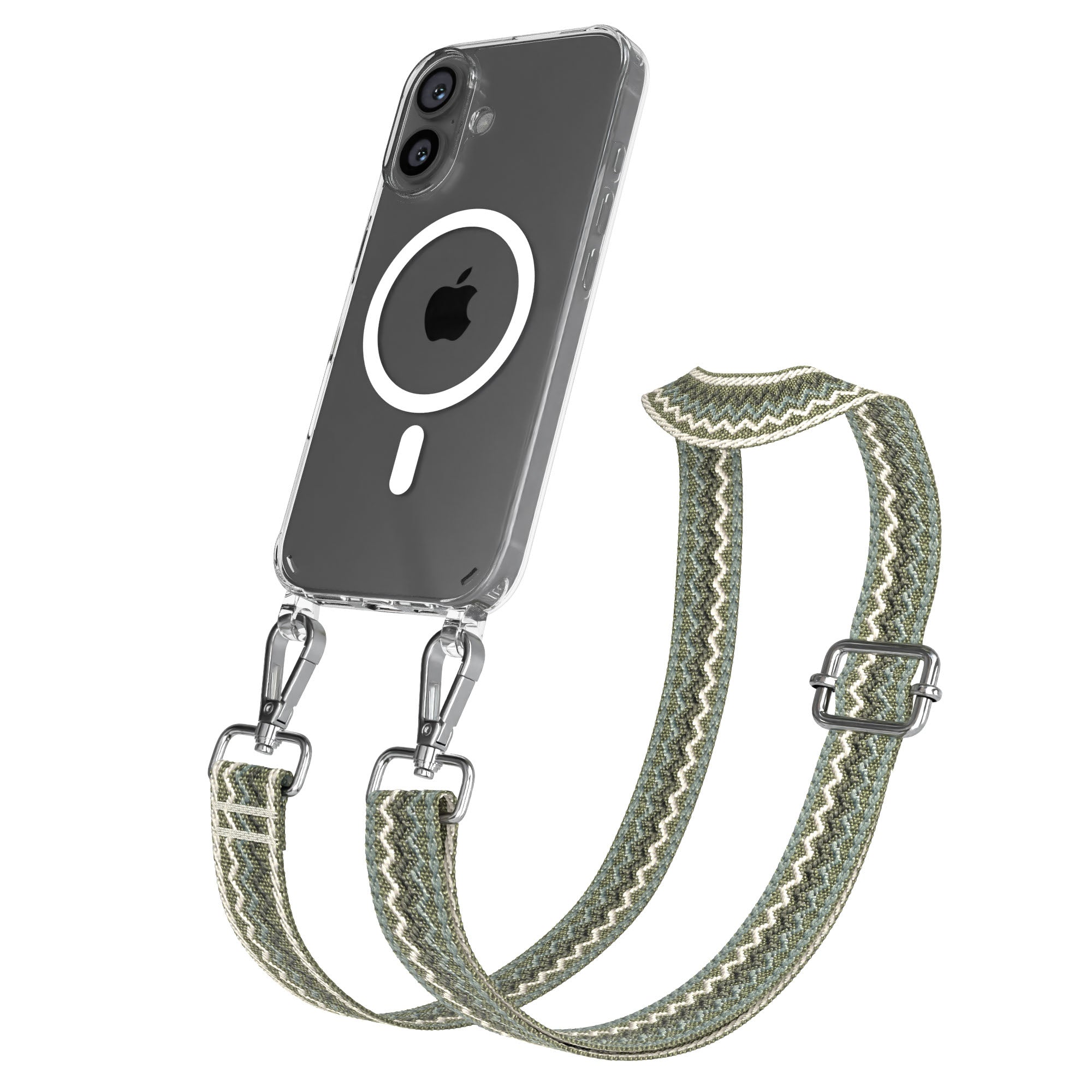 iPhone 16 MagSafe Handykette mit verstellbarem Boho Trageriemen von EAZY CASE