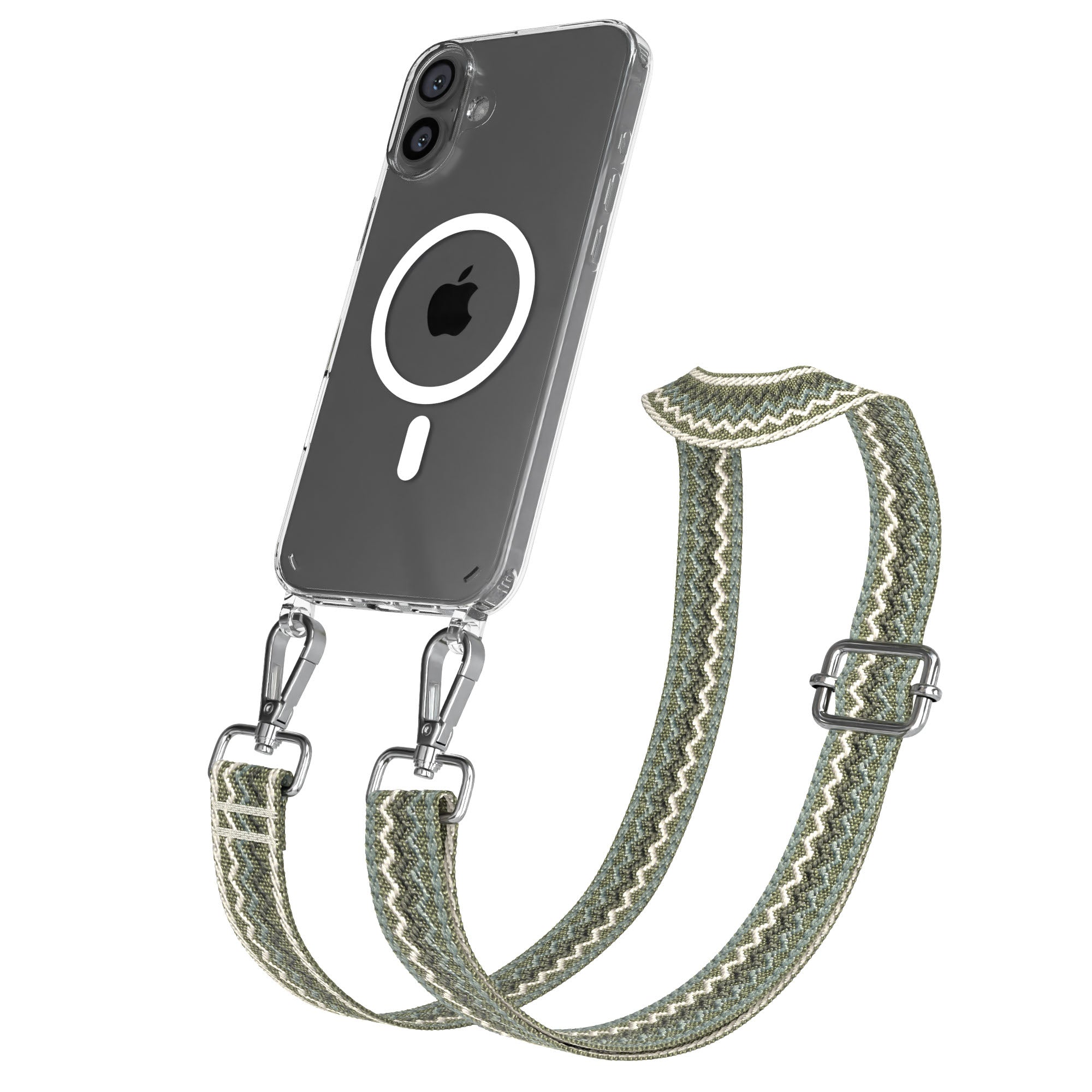 iPhone 16 Plus MagSafe Handykette mit Boho Band Set EAZY CASE