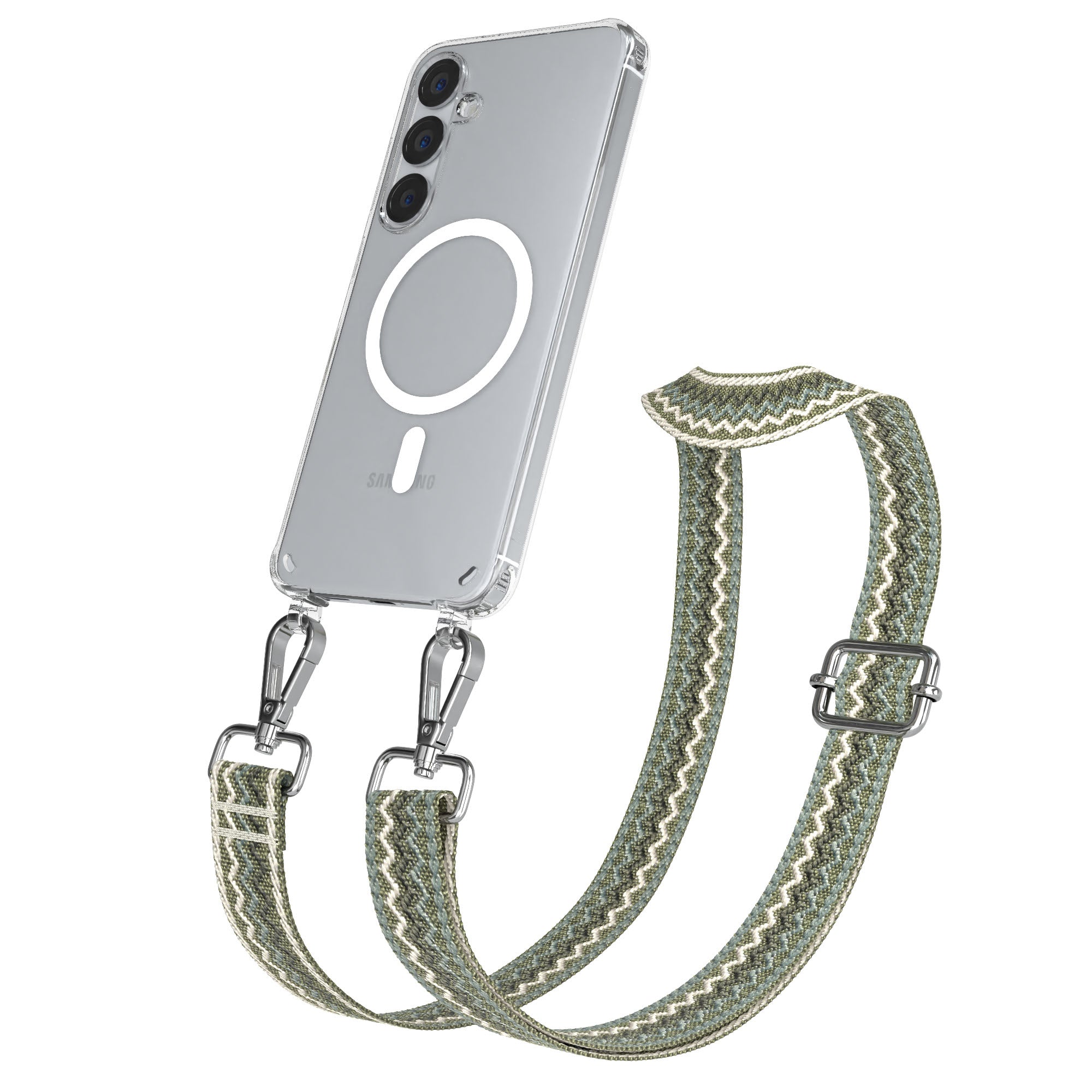 Samsung Galaxy S25 Plus MagSafe Handykette mit verstellbarem Boho Band Set