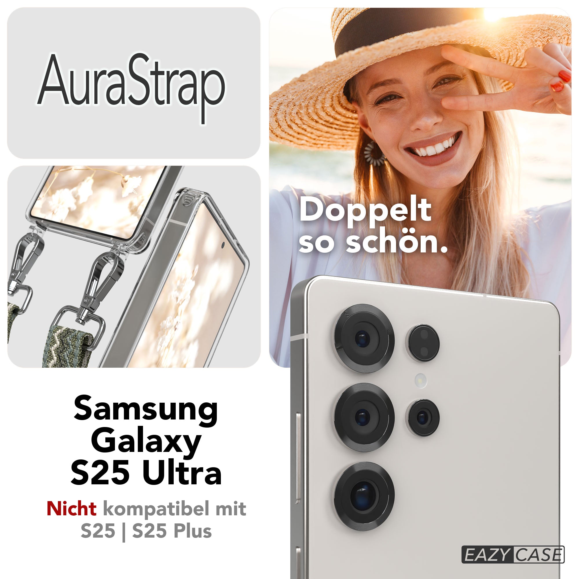 Samsung Galaxy S25 Ultra Handykette MagSafe mit verstellbarem Boho Band
