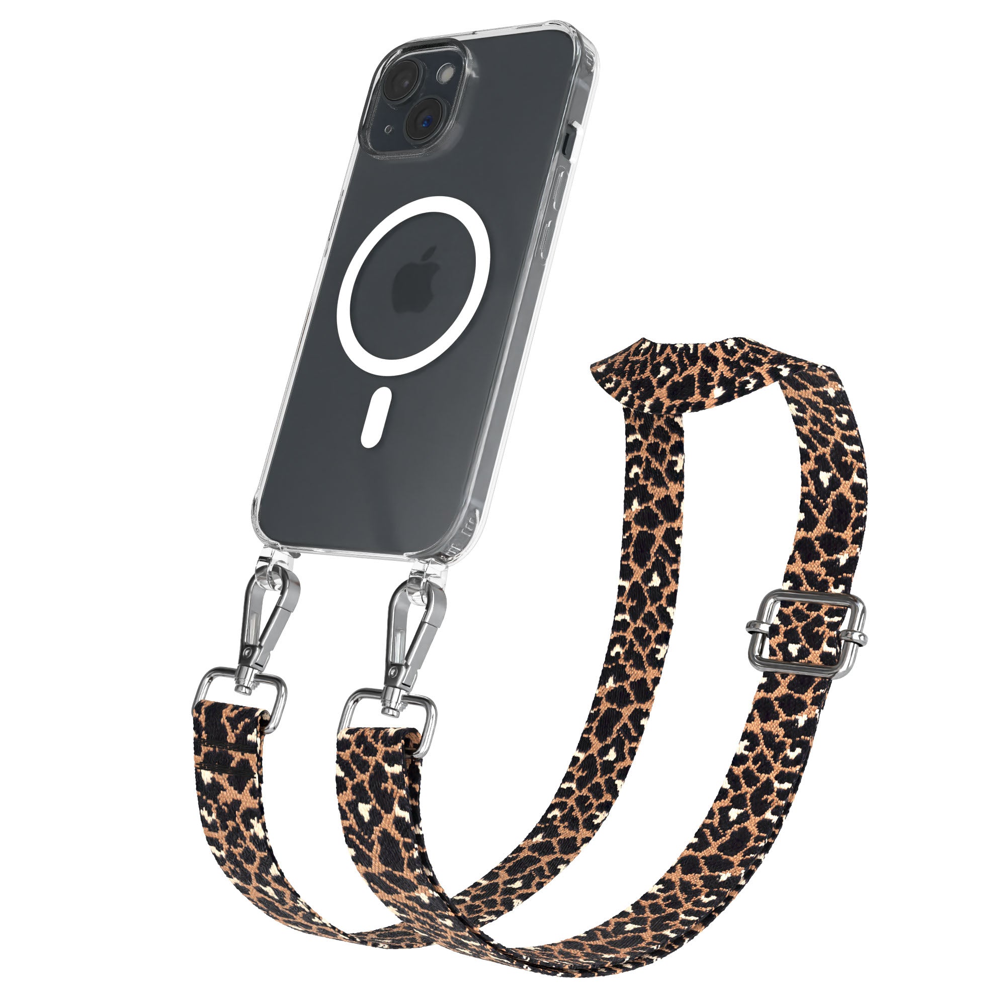 iPhone 15 MagSafe Handykette mit Boho Band verstellbar