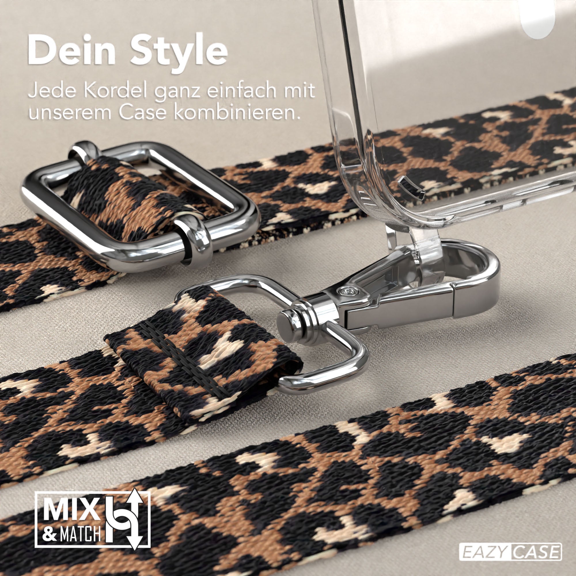 iPhone 16 MagSafe Handykette mit verstellbarem Boho Trageriemen von EAZY CASE
