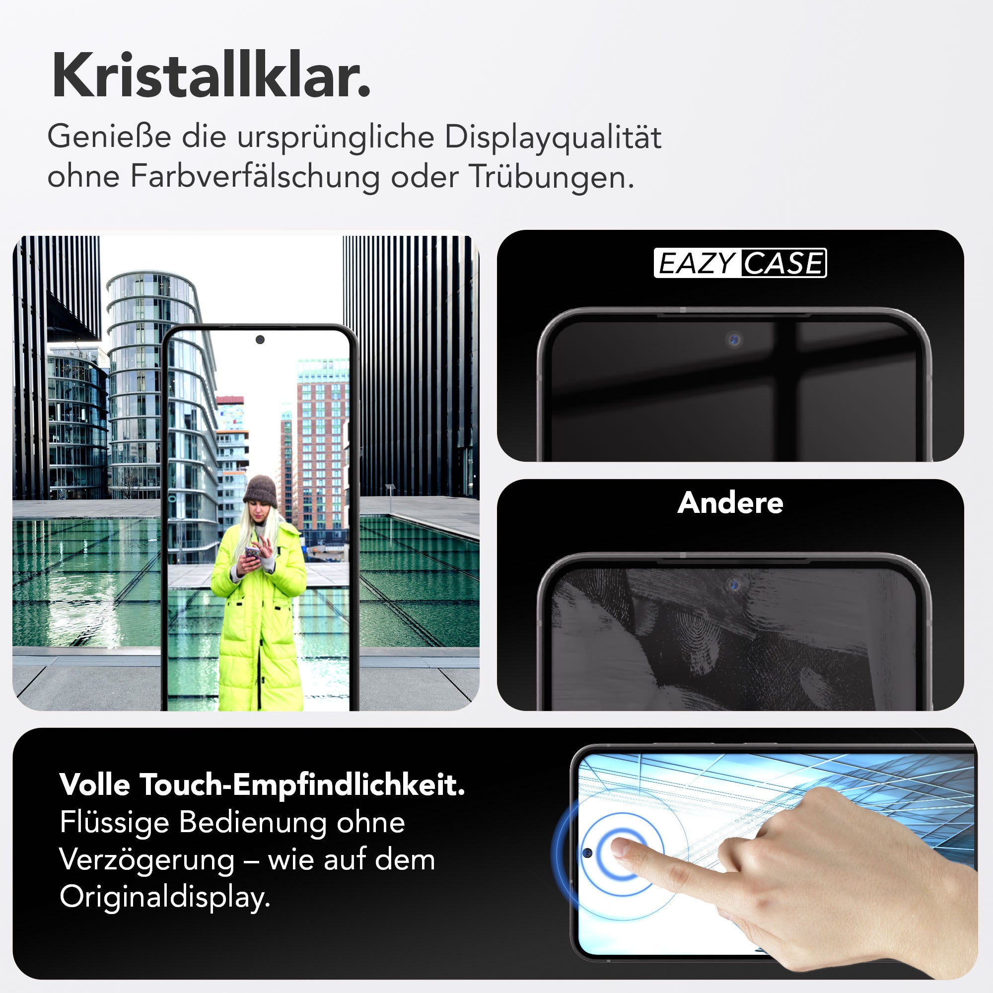 Galaxy S24 2er Set Glasfolie + Installationsrahmen