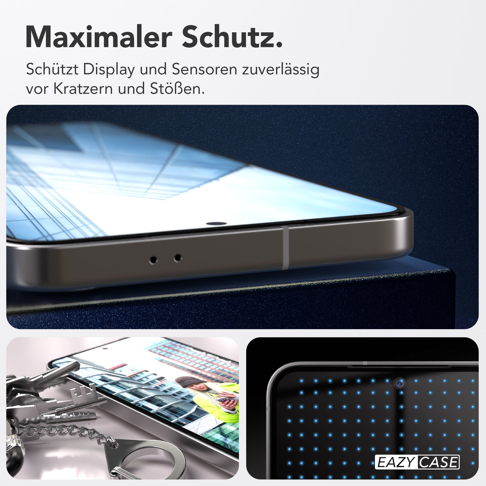 Galaxy S24 2er Set Glasfolie + Installationsrahmen