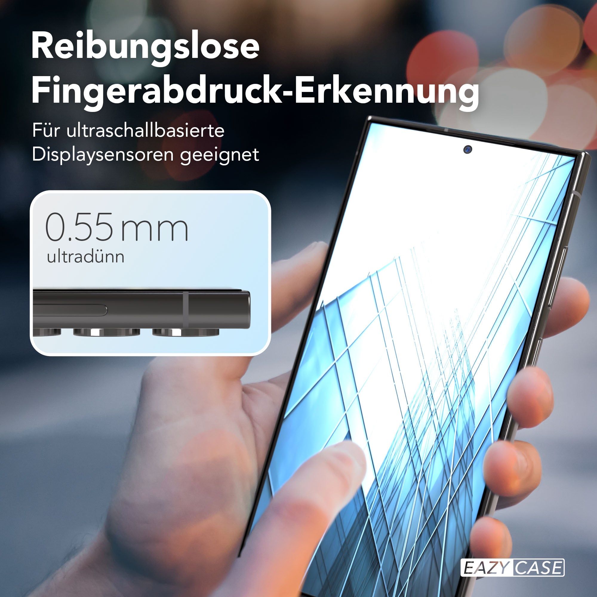 Galaxy S24 Ultra 2er Set Glasfolie + Installationsrahmen