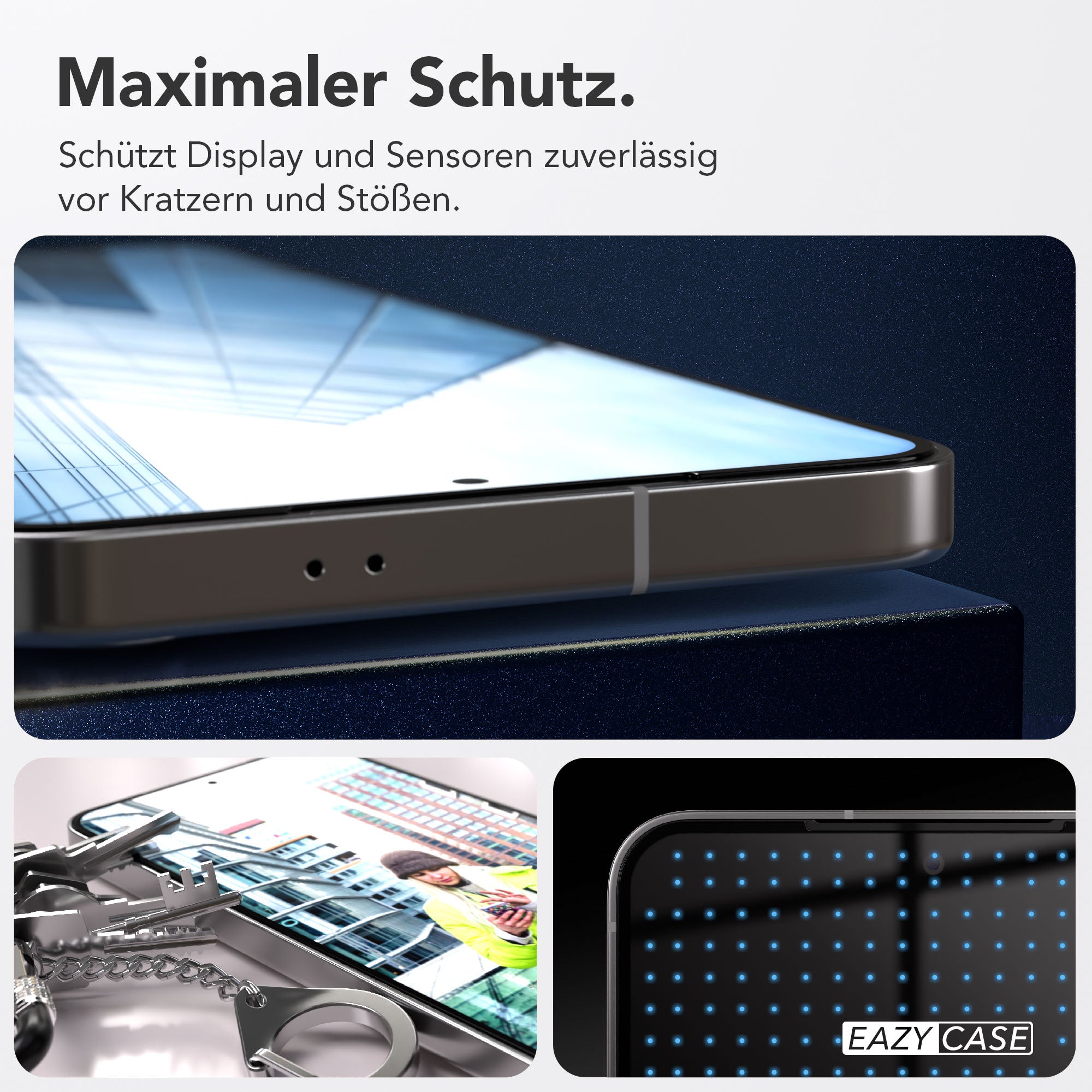 Galaxy S24 FE 2er Set Glasfolie + Installationsrahmen