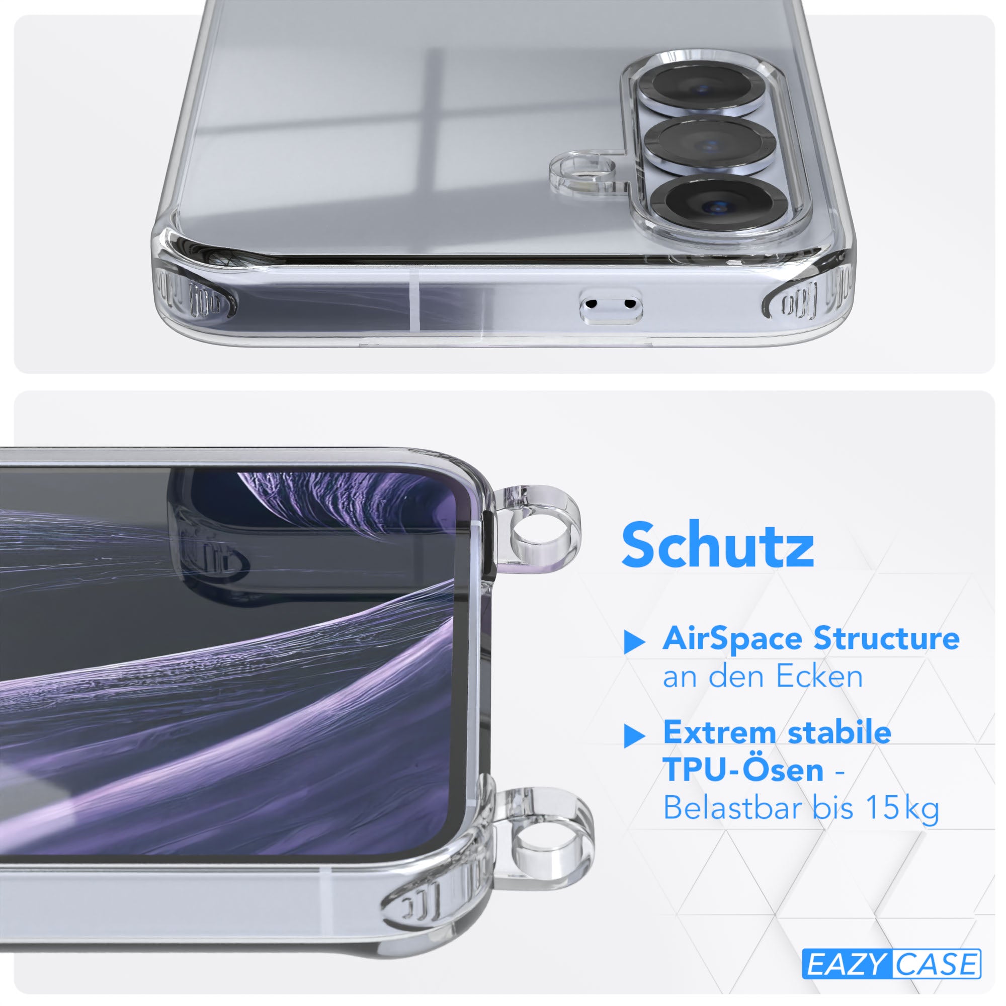 Galaxy S25 Hülle + Uni Kordel