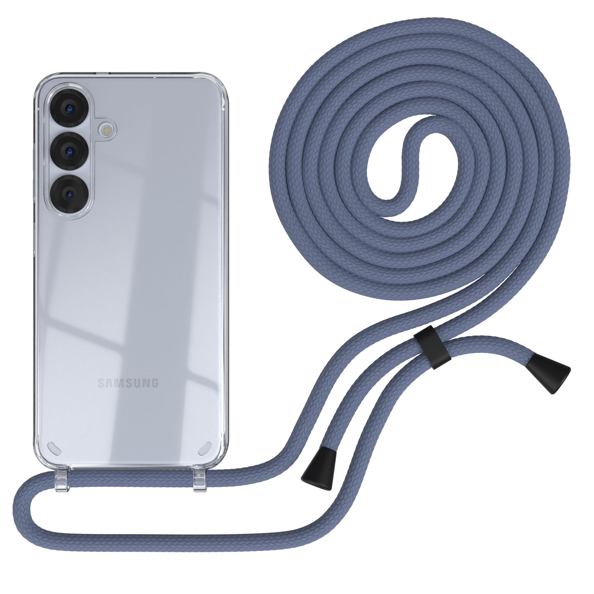 Galaxy S25 Serie transparente Hülle + Kordel