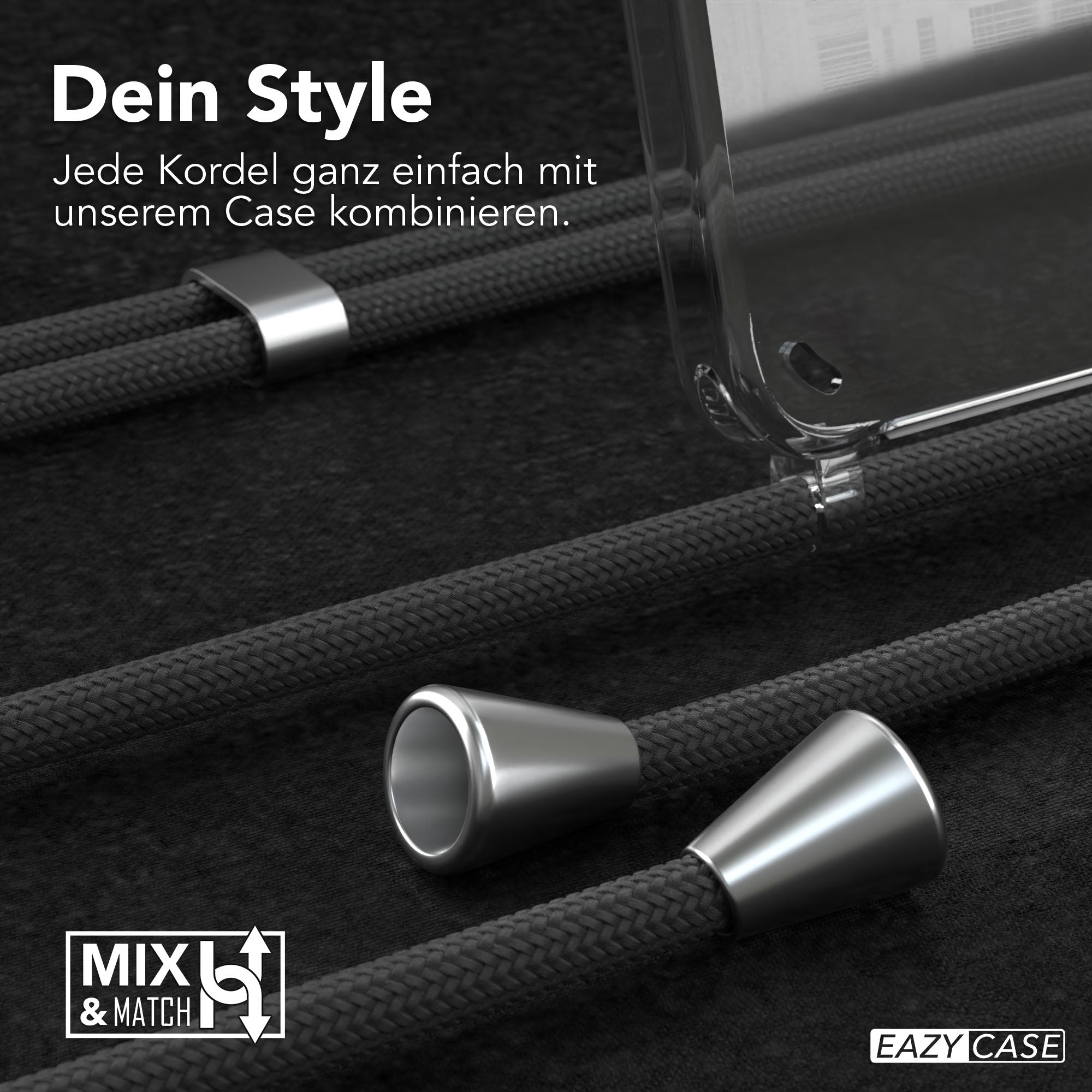 Galaxy S25 transparente Hülle + Kordel