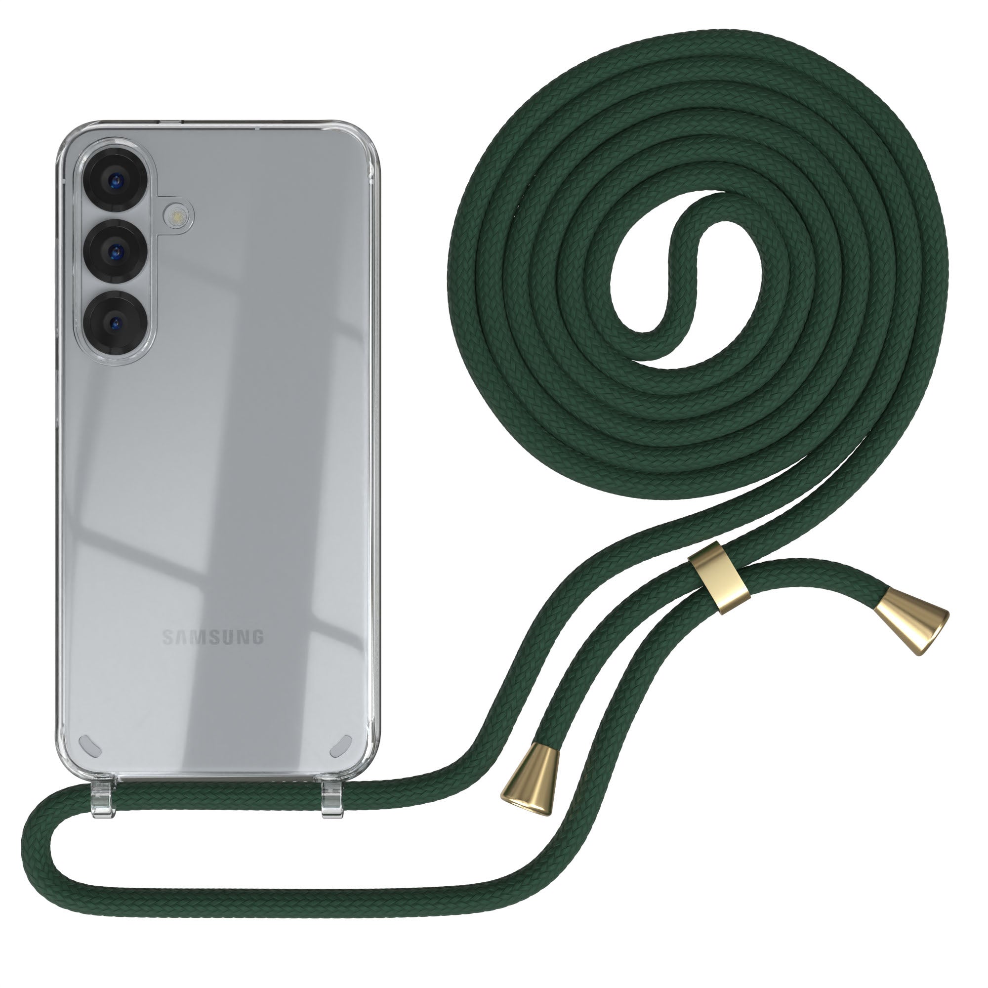 Galaxy S25 transparente Hülle + Kordel
