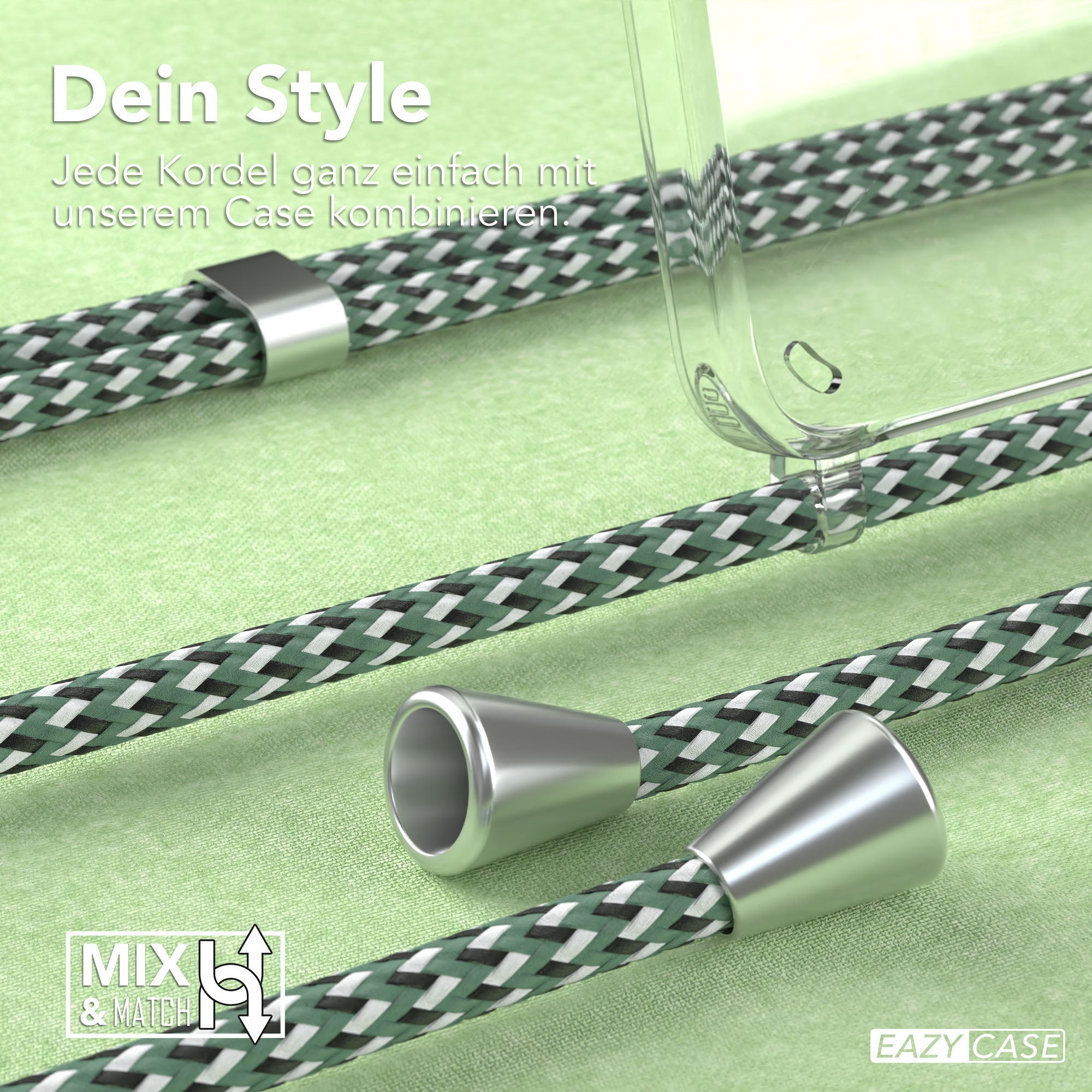 Galaxy S25 transparente Hülle + Kordel