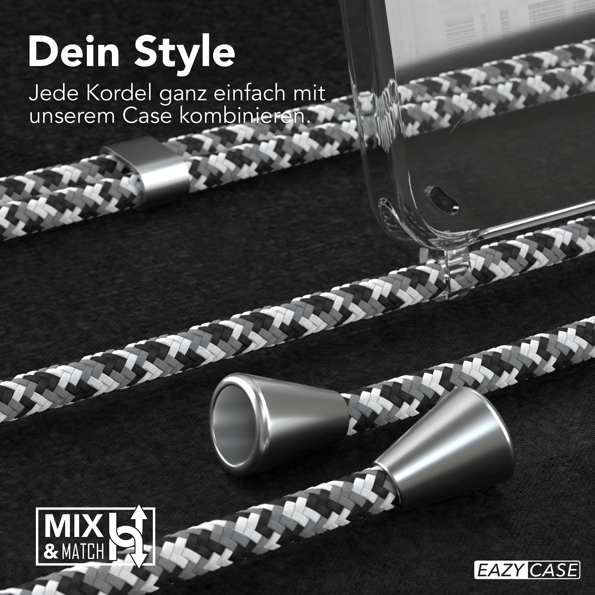 Galaxy S25 transparente Hülle + Kordel