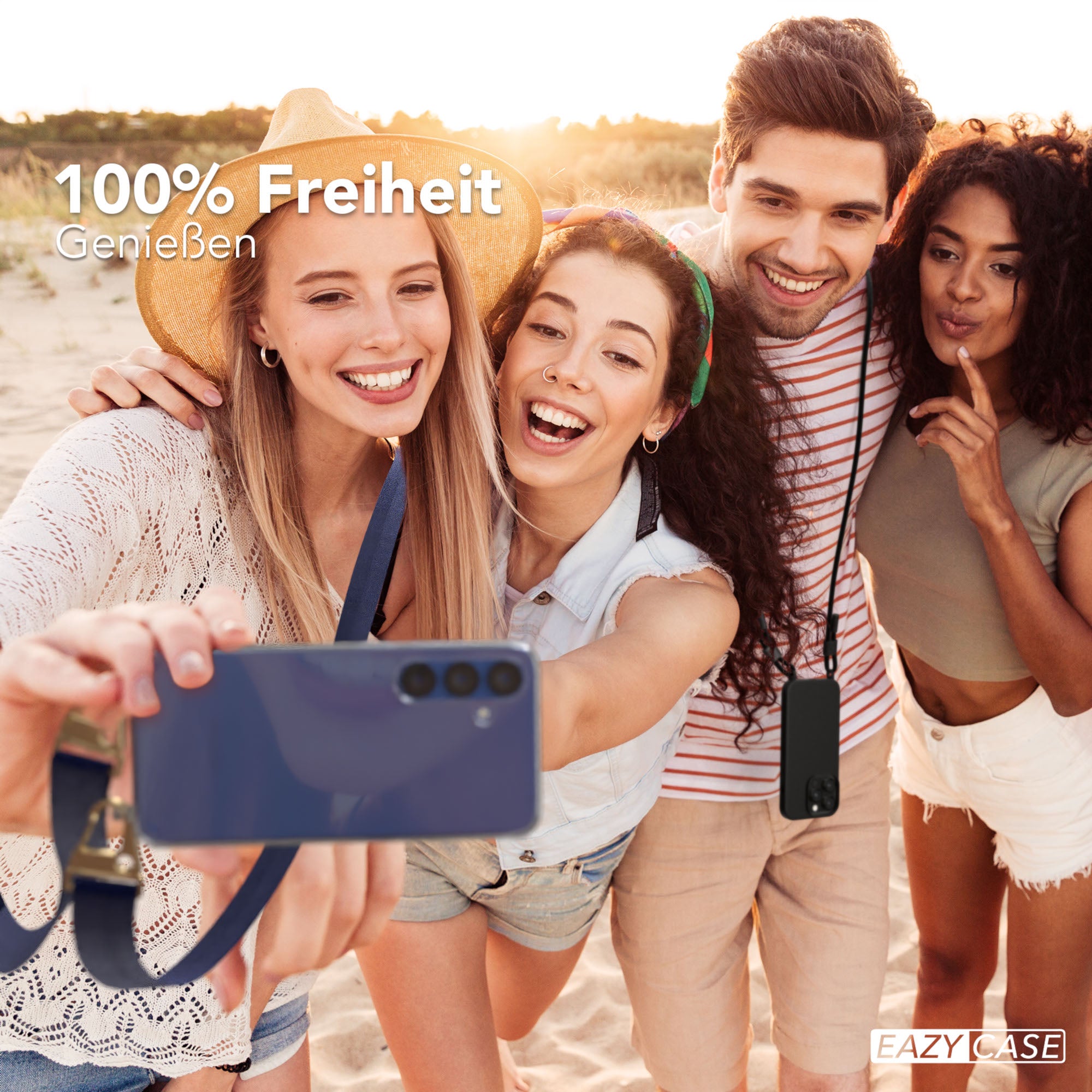 Galaxy S25 Plus Silikonhülle + breites Band