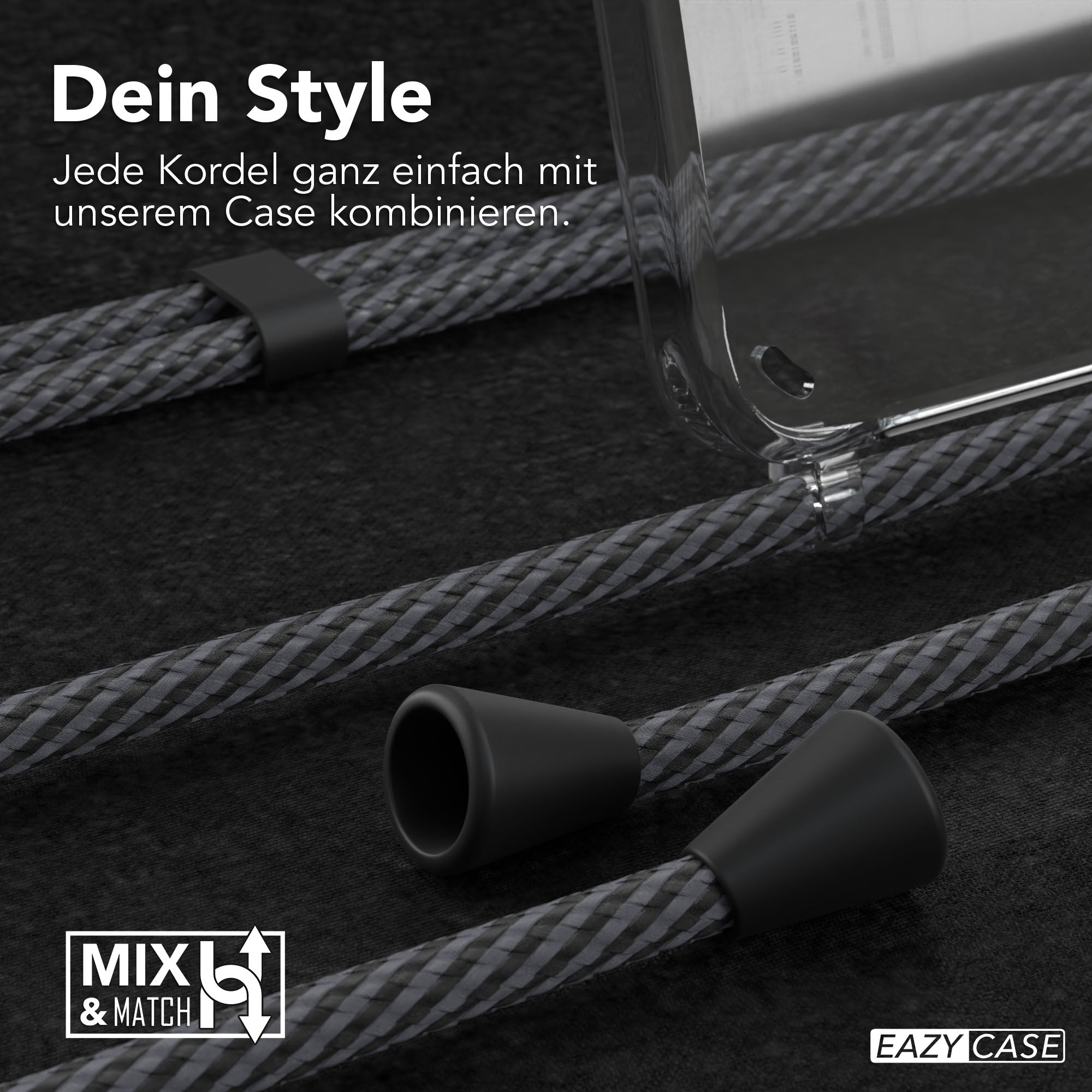 Galaxy S25 Plus transparente Hülle + Kordel