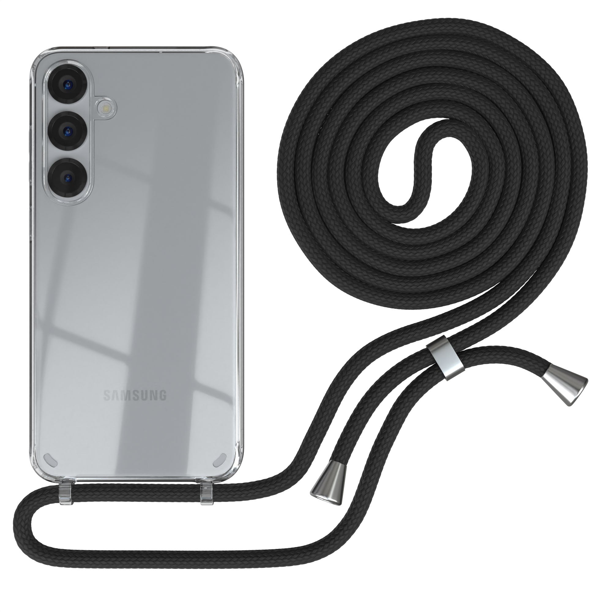 Galaxy S25 Plus transparente Hülle + Kordel