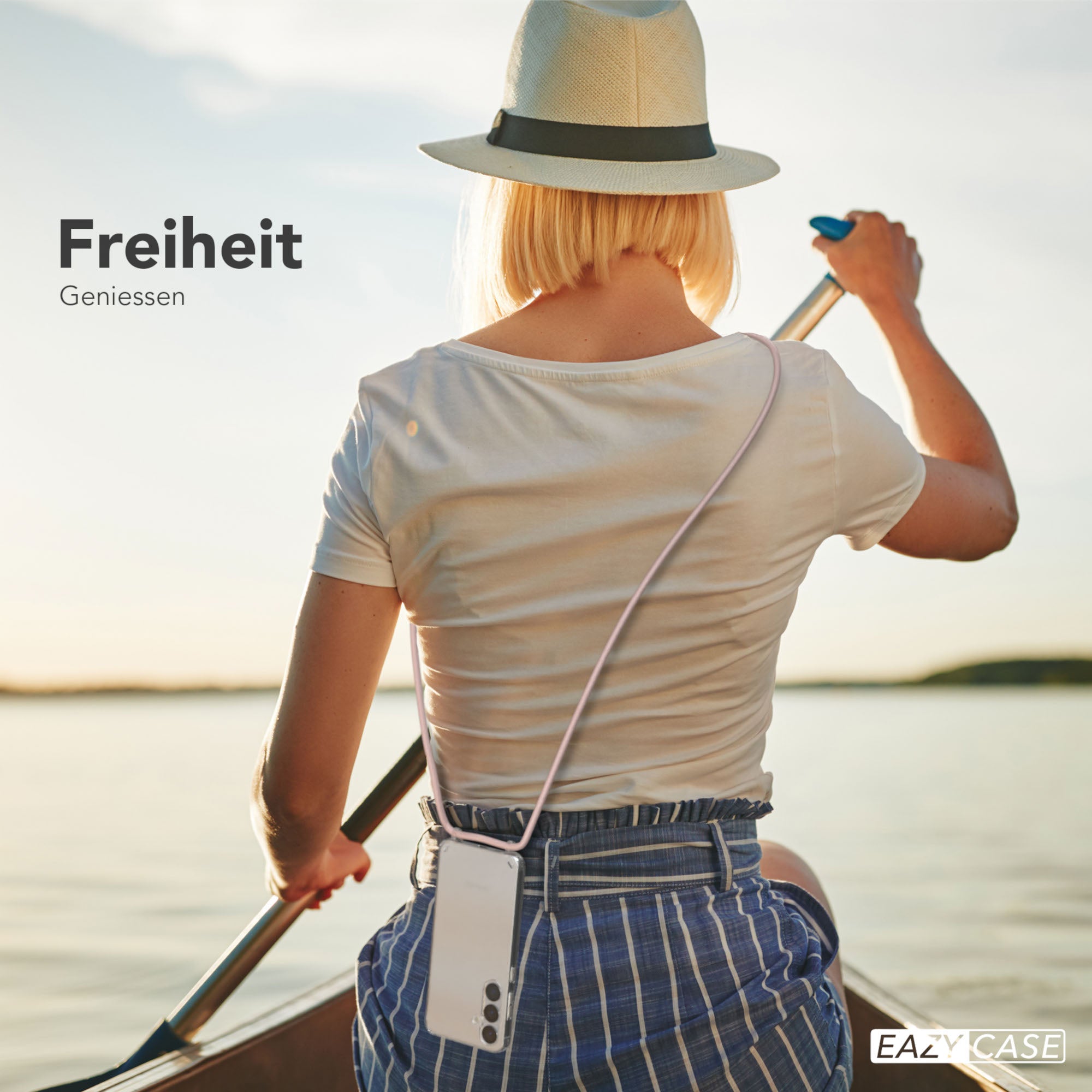 Galaxy S25 Plus transparente Hülle + Kordel