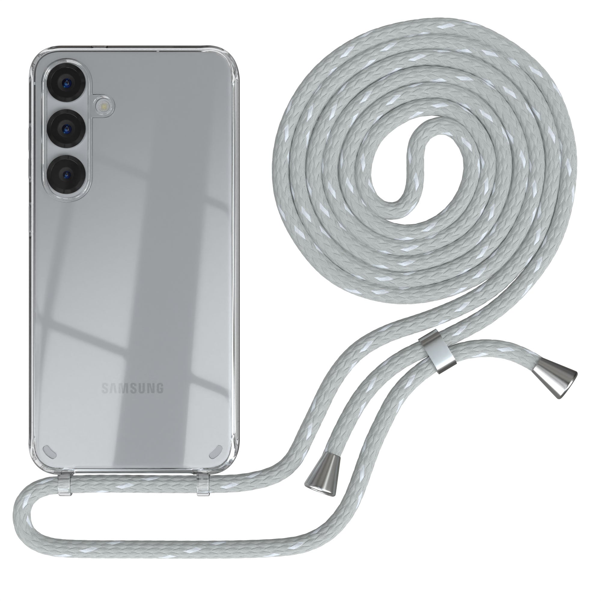 Galaxy S25 Plus transparente Hülle + Kordel