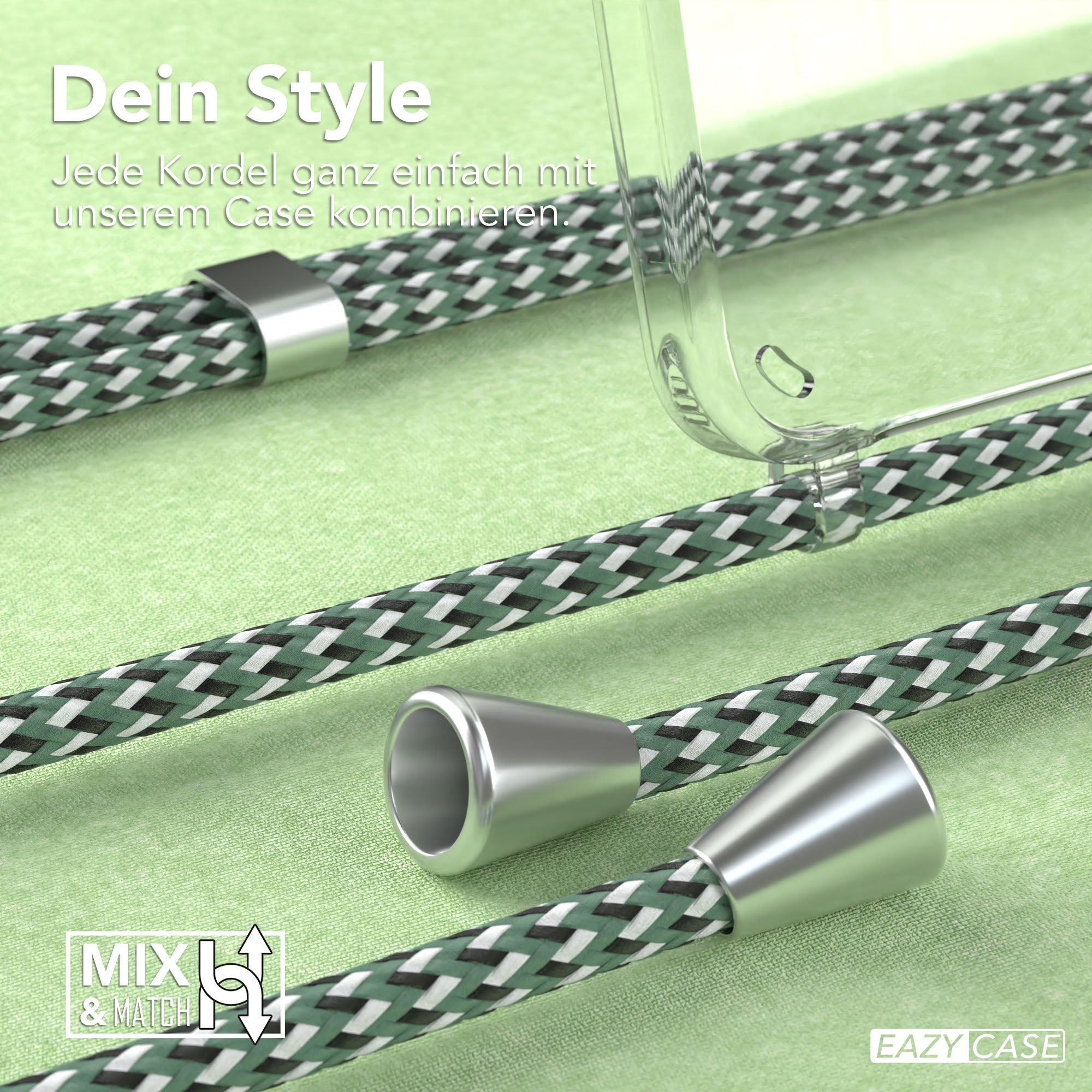 Galaxy S25 Plus transparente Hülle + Kordel