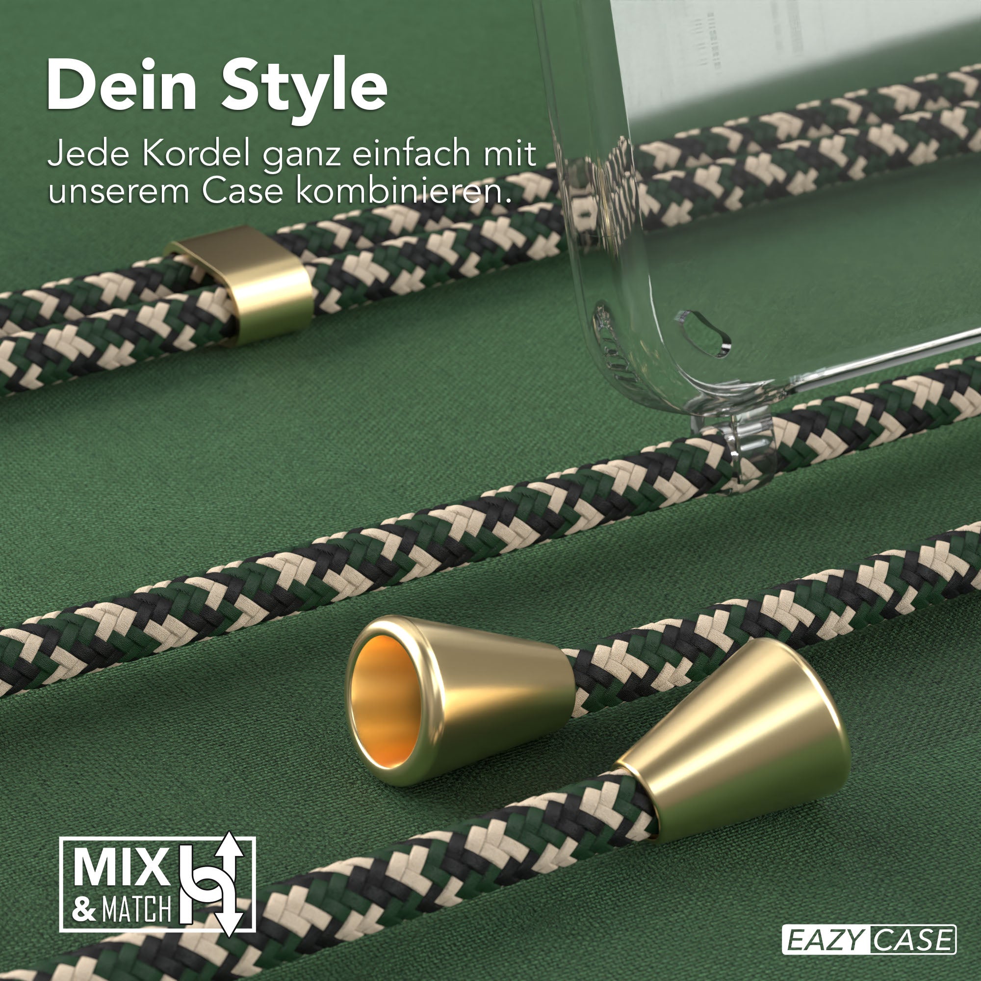 Galaxy S25 Plus transparente Hülle + Kordel