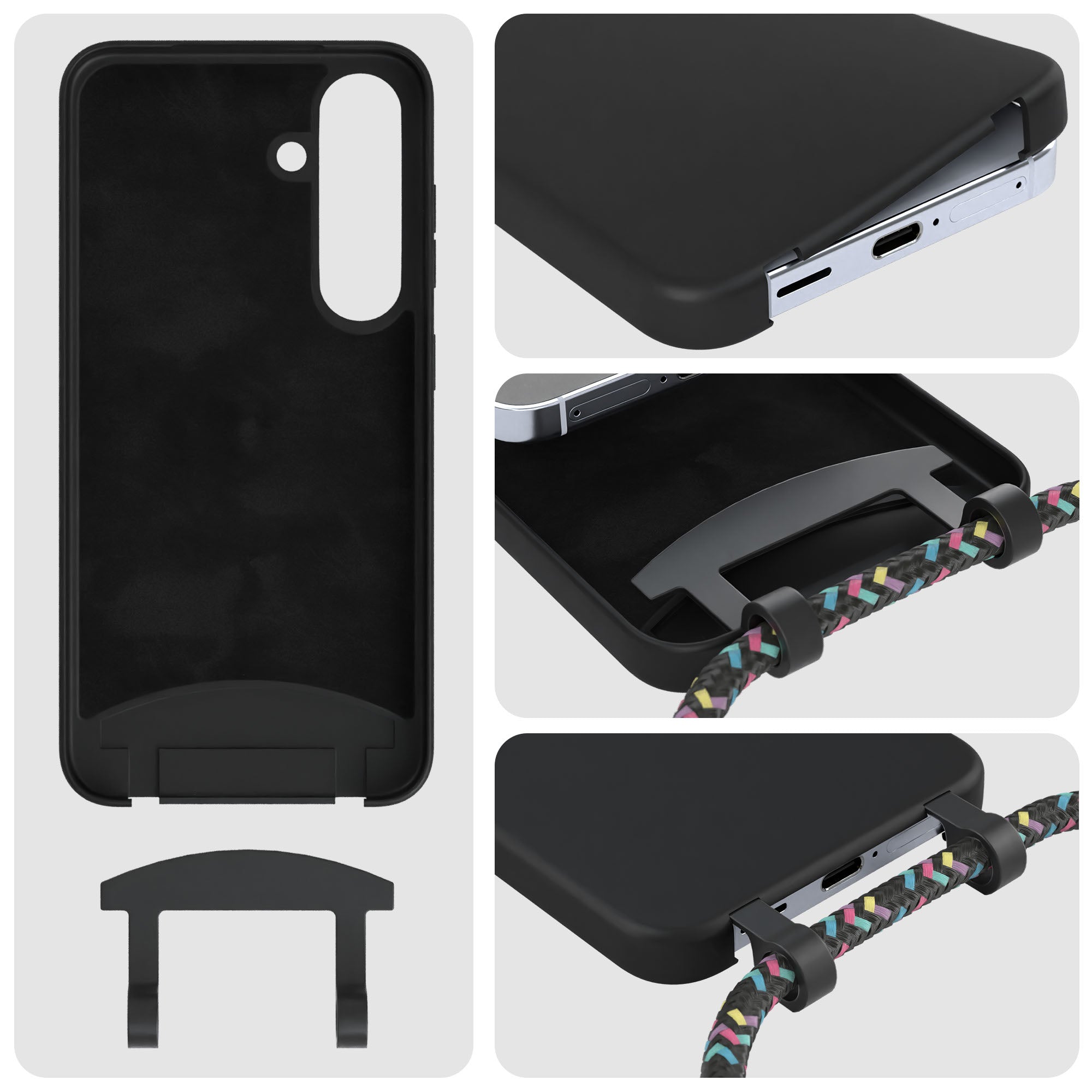 Galaxy S25 2in1 Hülle mit Kordel