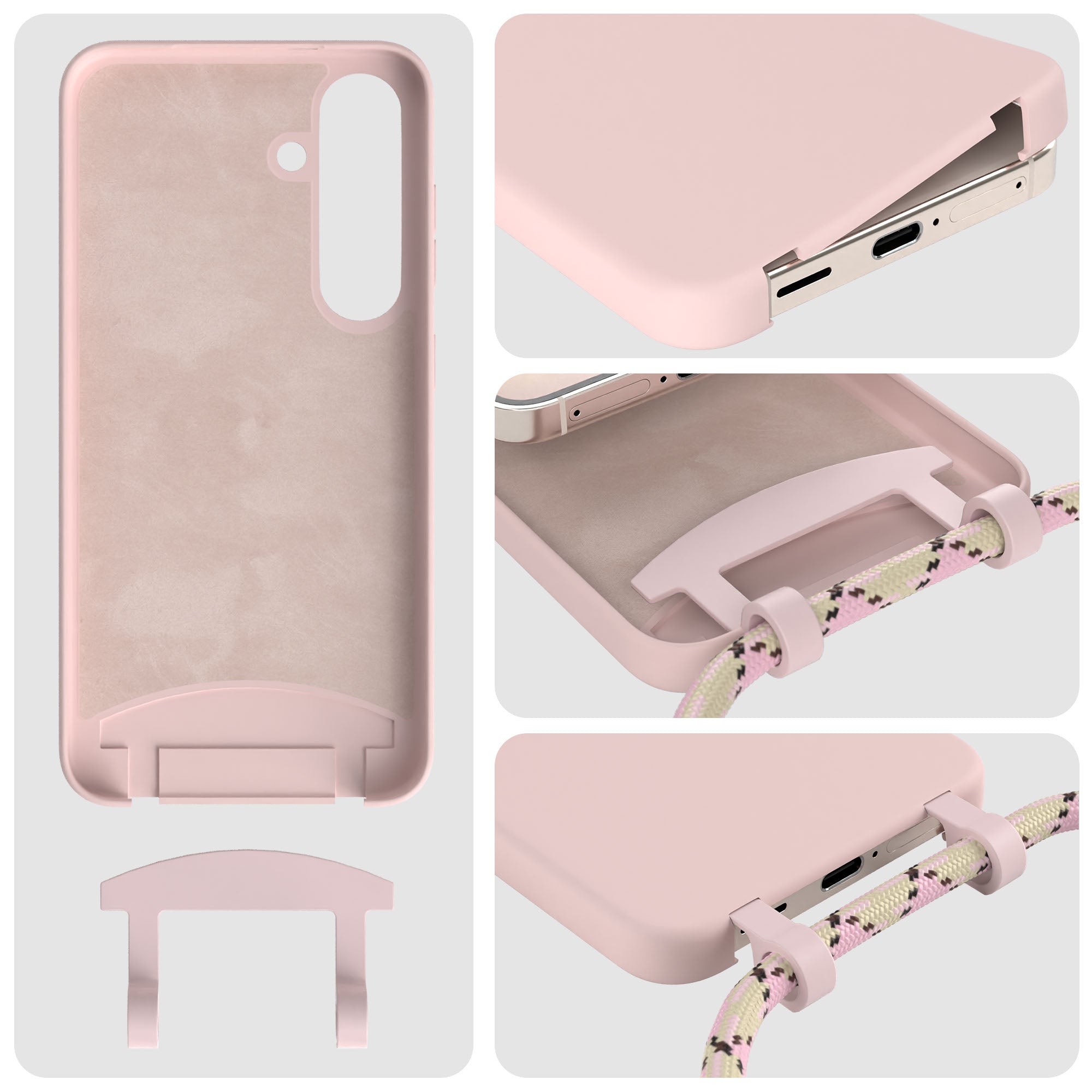 Galaxy S25 2in1 Hülle mit Kordel
