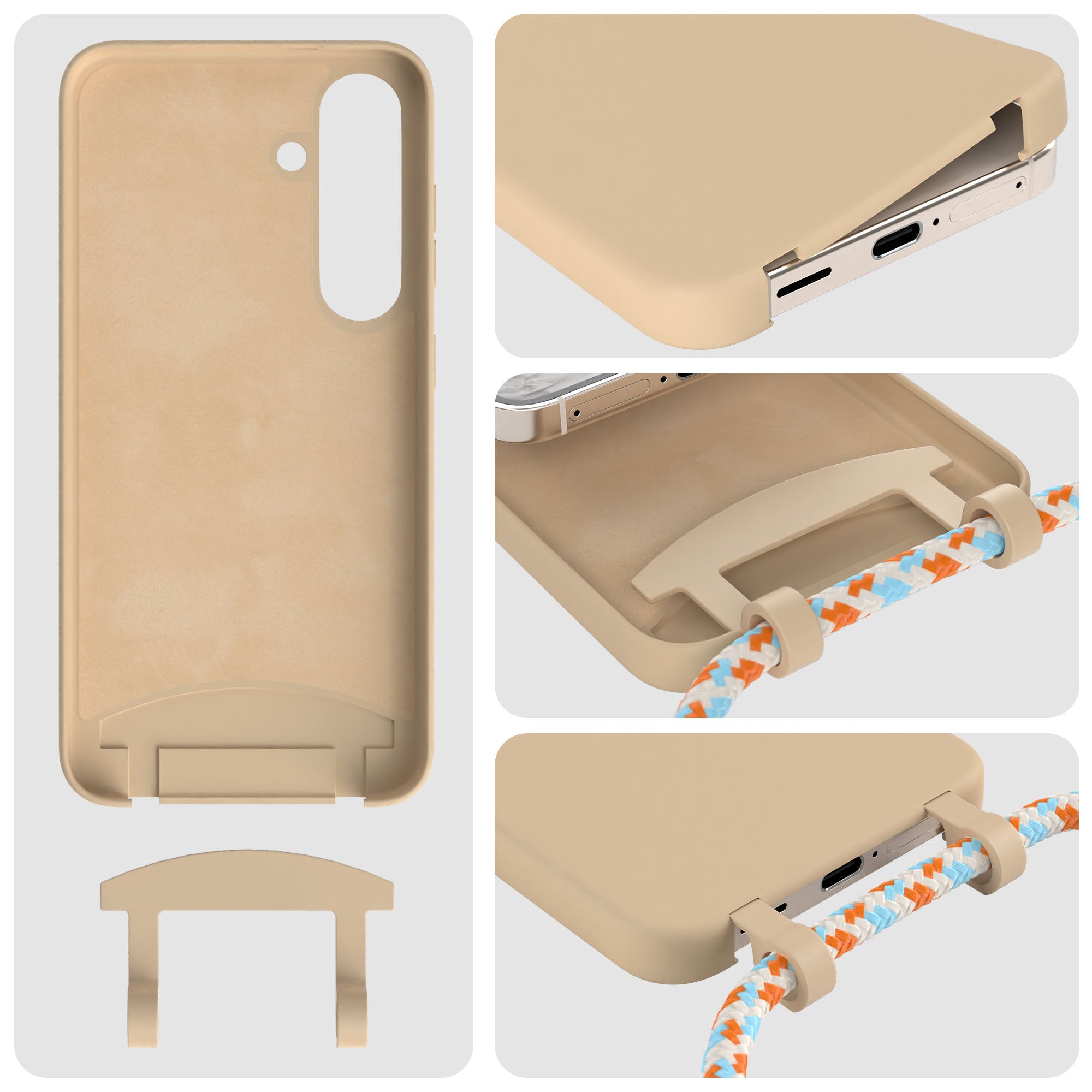 Galaxy S25 2in1 Hülle mit Kordel