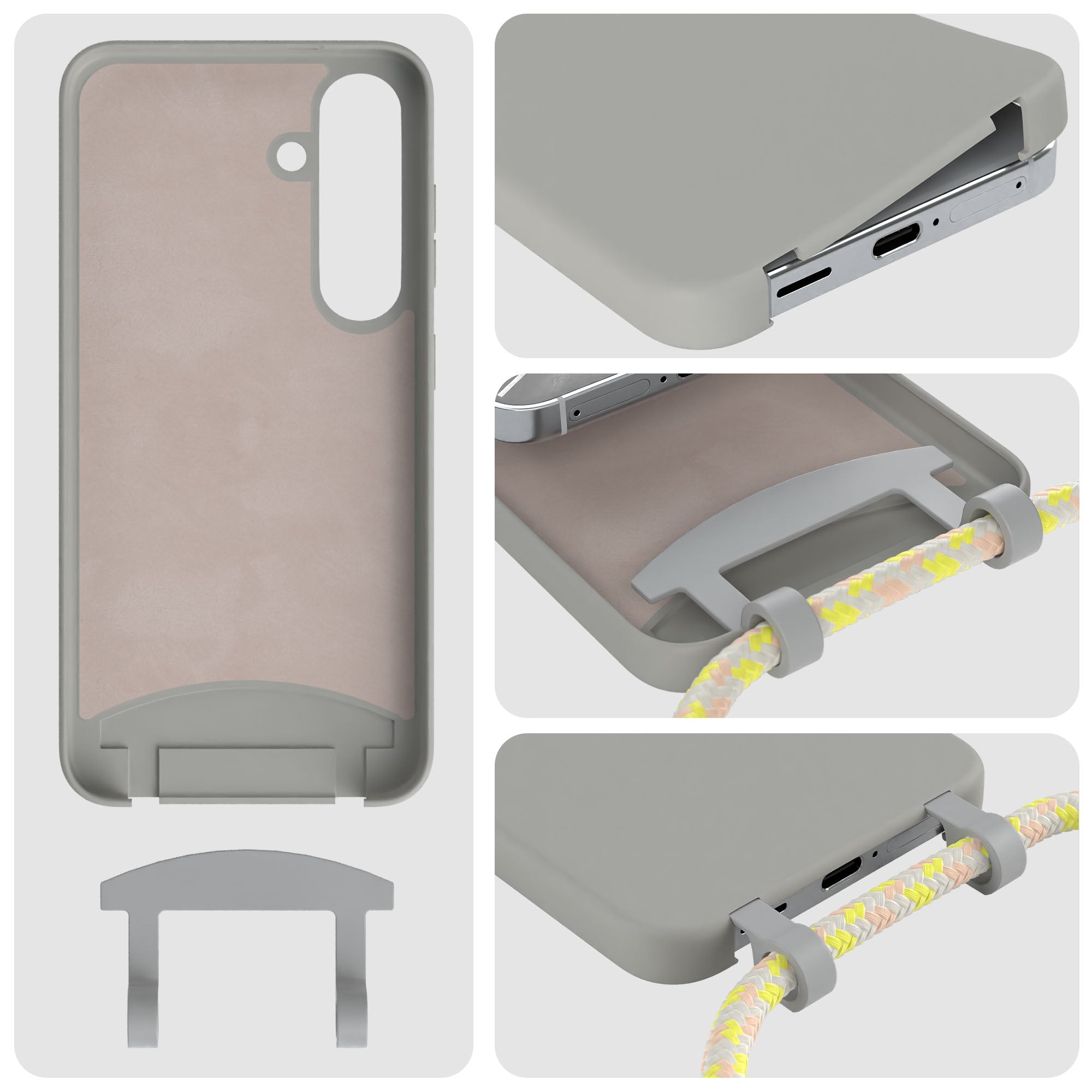 Galaxy S25 2in1 Hülle mit Kordel