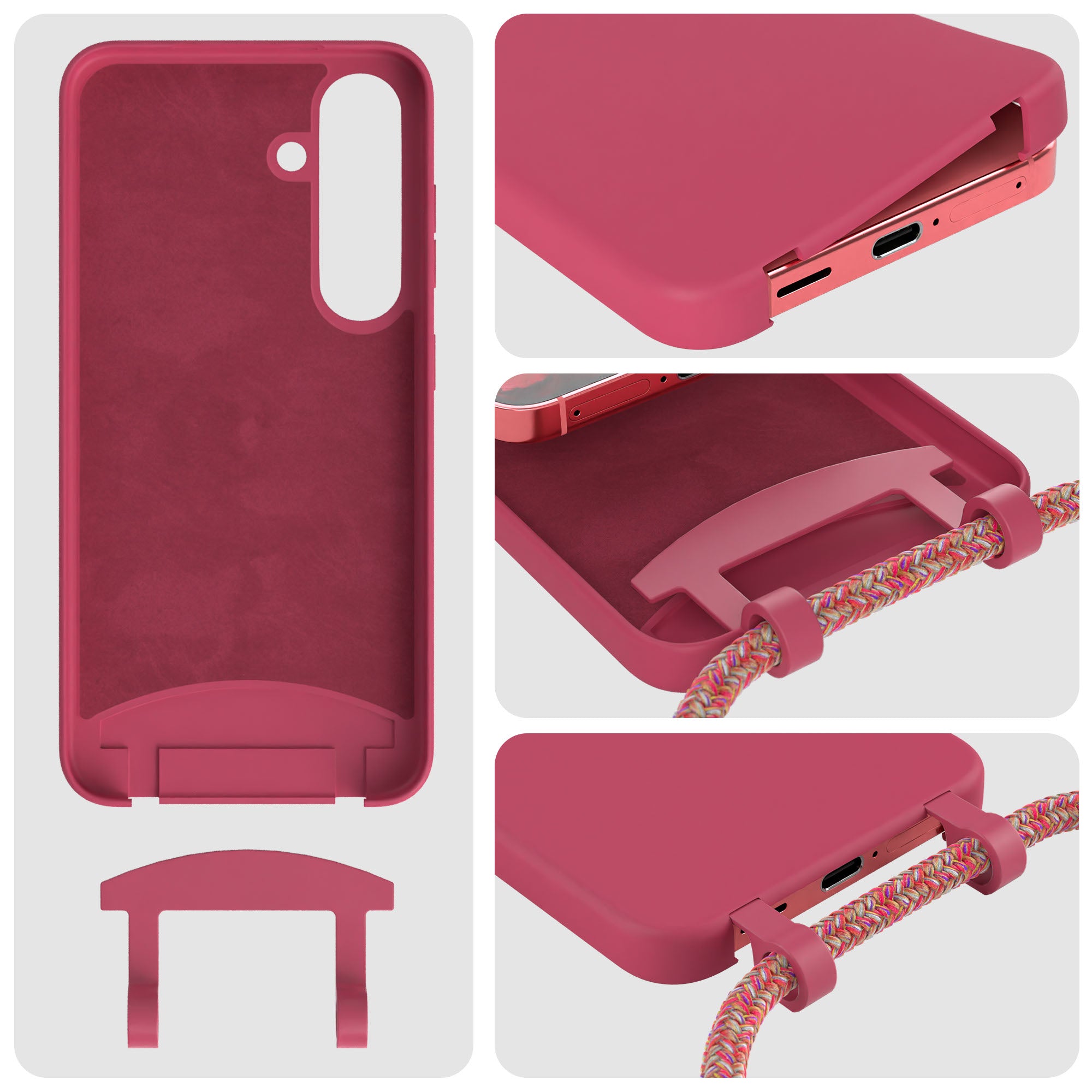 Galaxy S25 2in1 Hülle mit Kordel