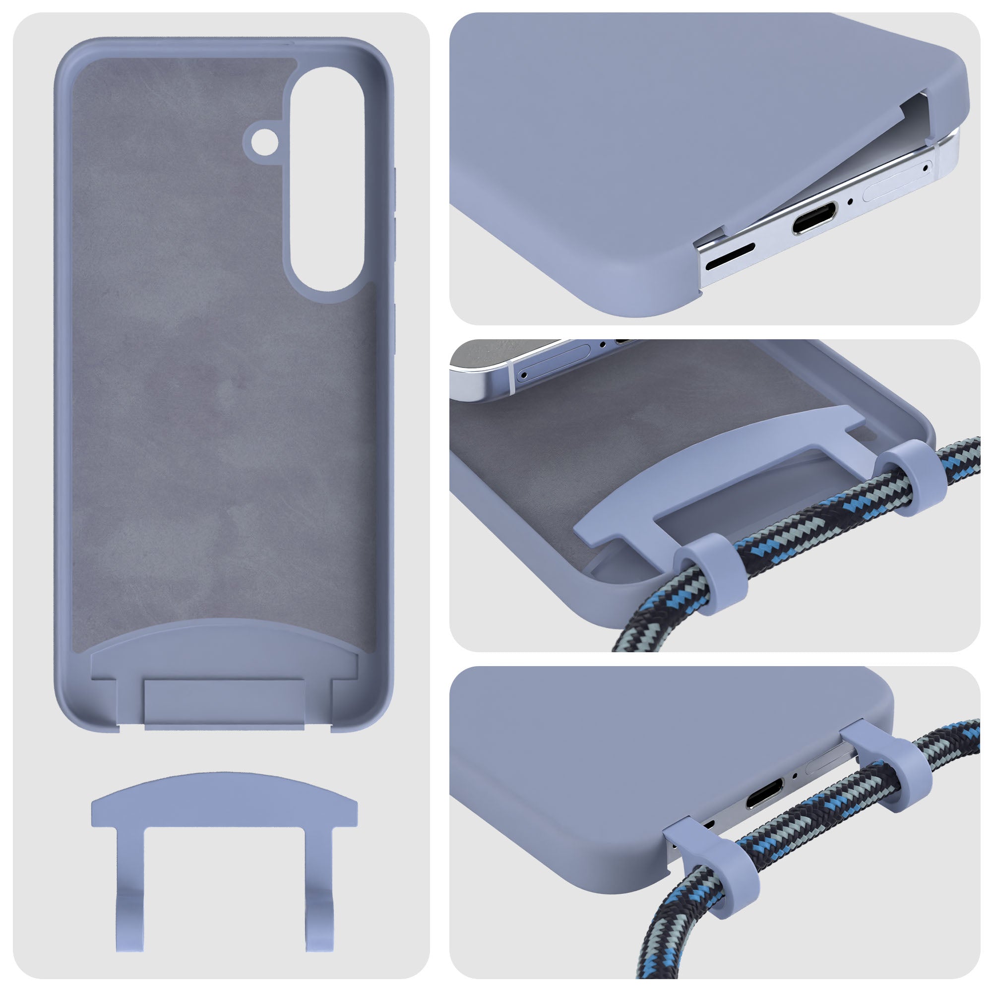 Galaxy S25 2in1 Hülle mit Kordel
