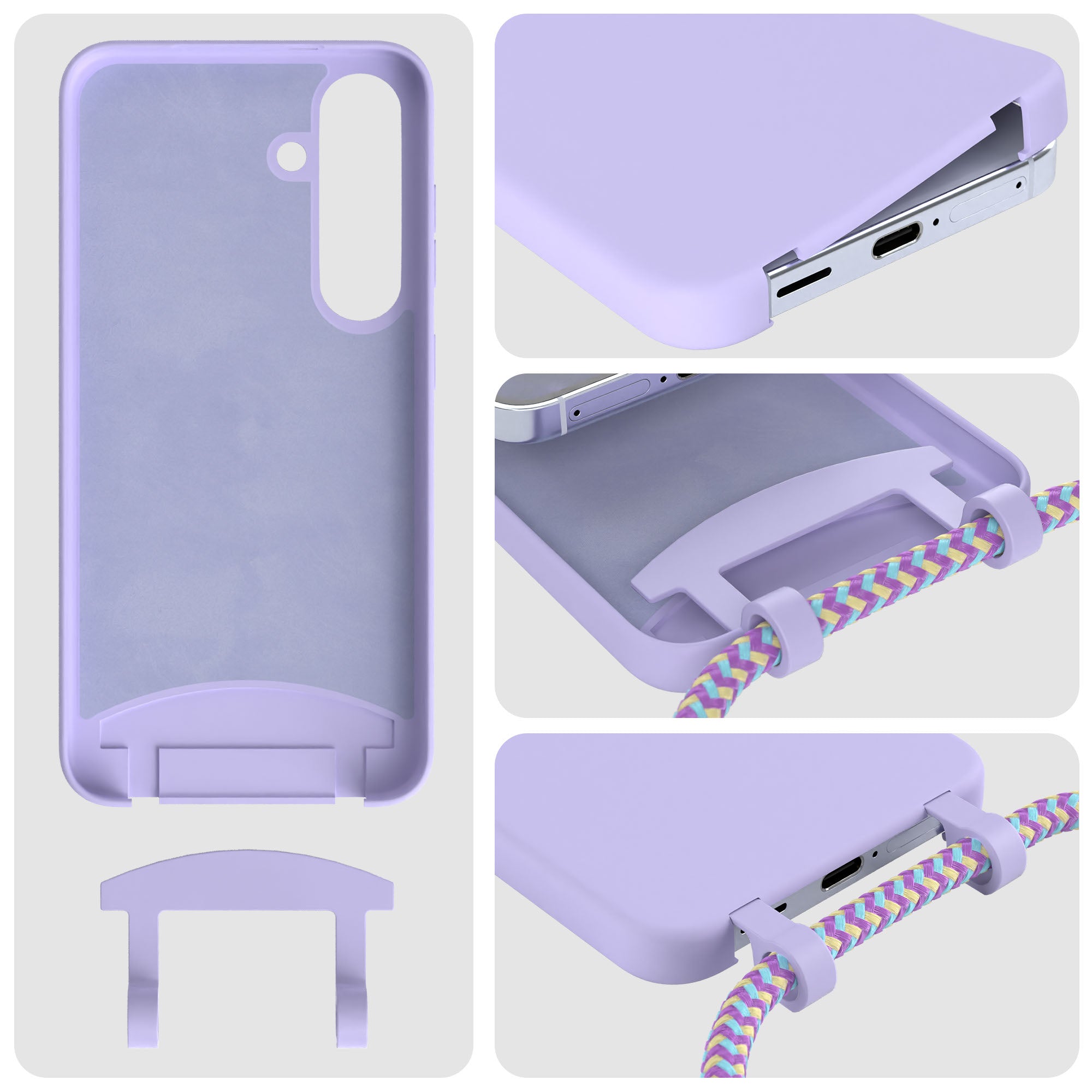 Galaxy S25 2in1 Hülle mit Kordel
