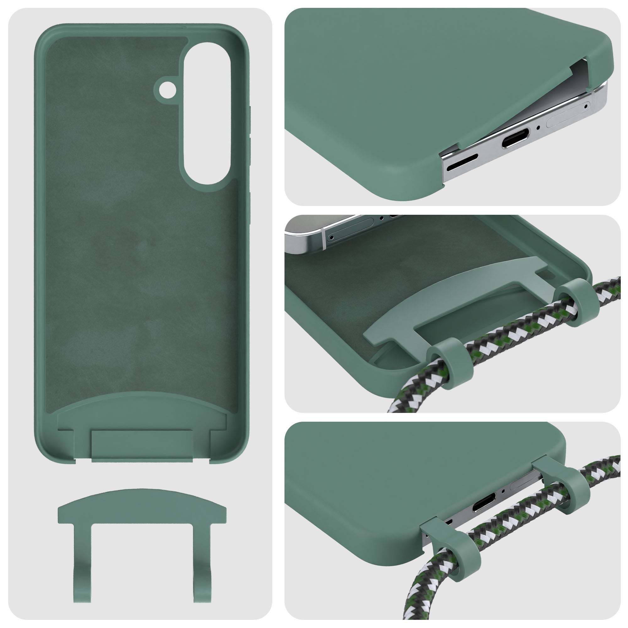 Galaxy S25 2in1 Hülle mit Kordel