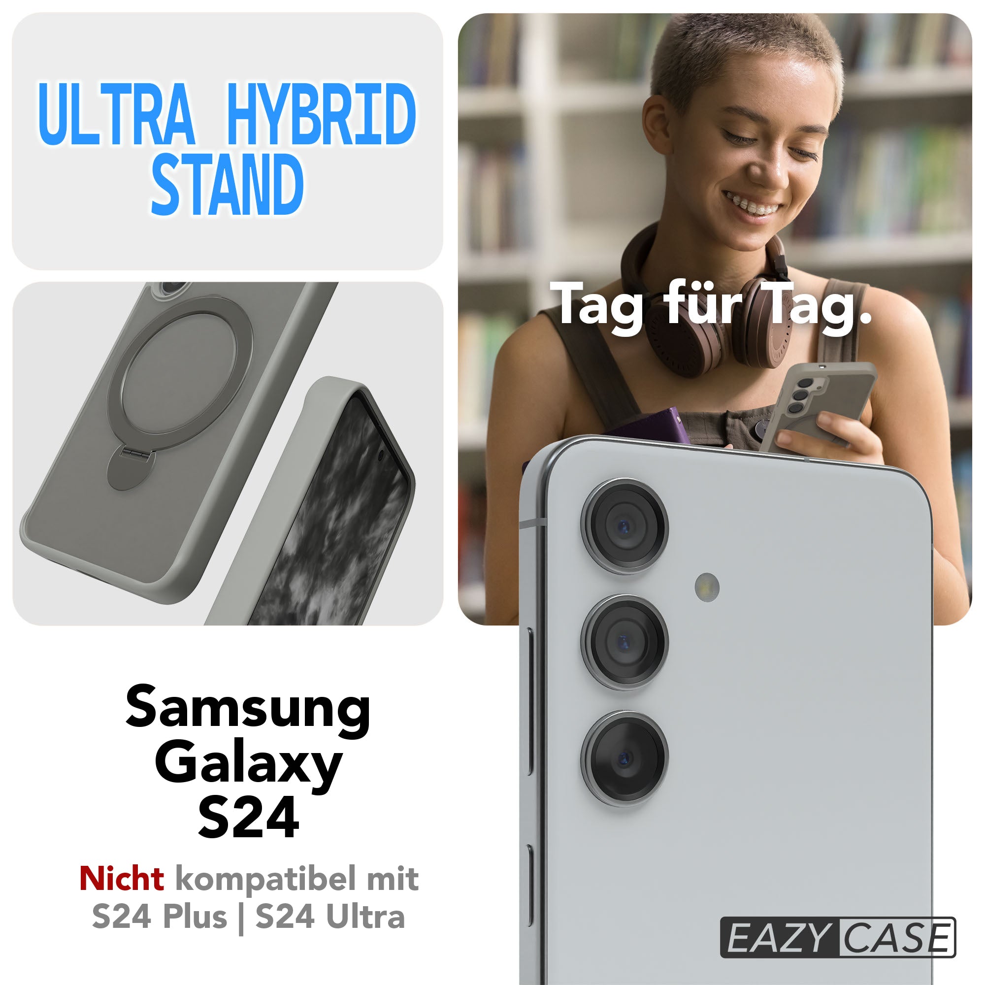 Galaxy S24 Outdoor Hülle + drehbarer Ring mit MagSafe
