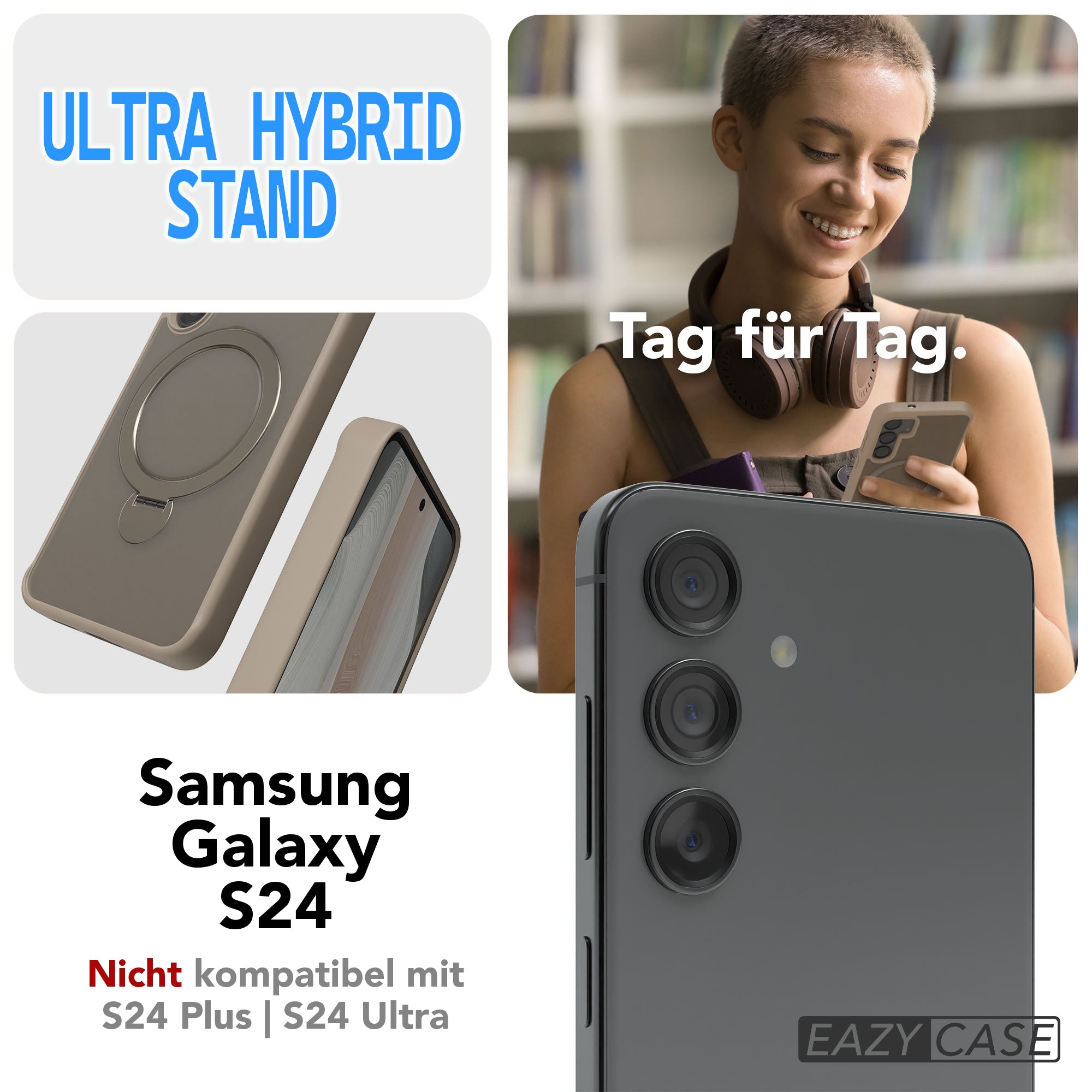 Galaxy S24 Outdoor Hülle + drehbarer Ring mit MagSafe