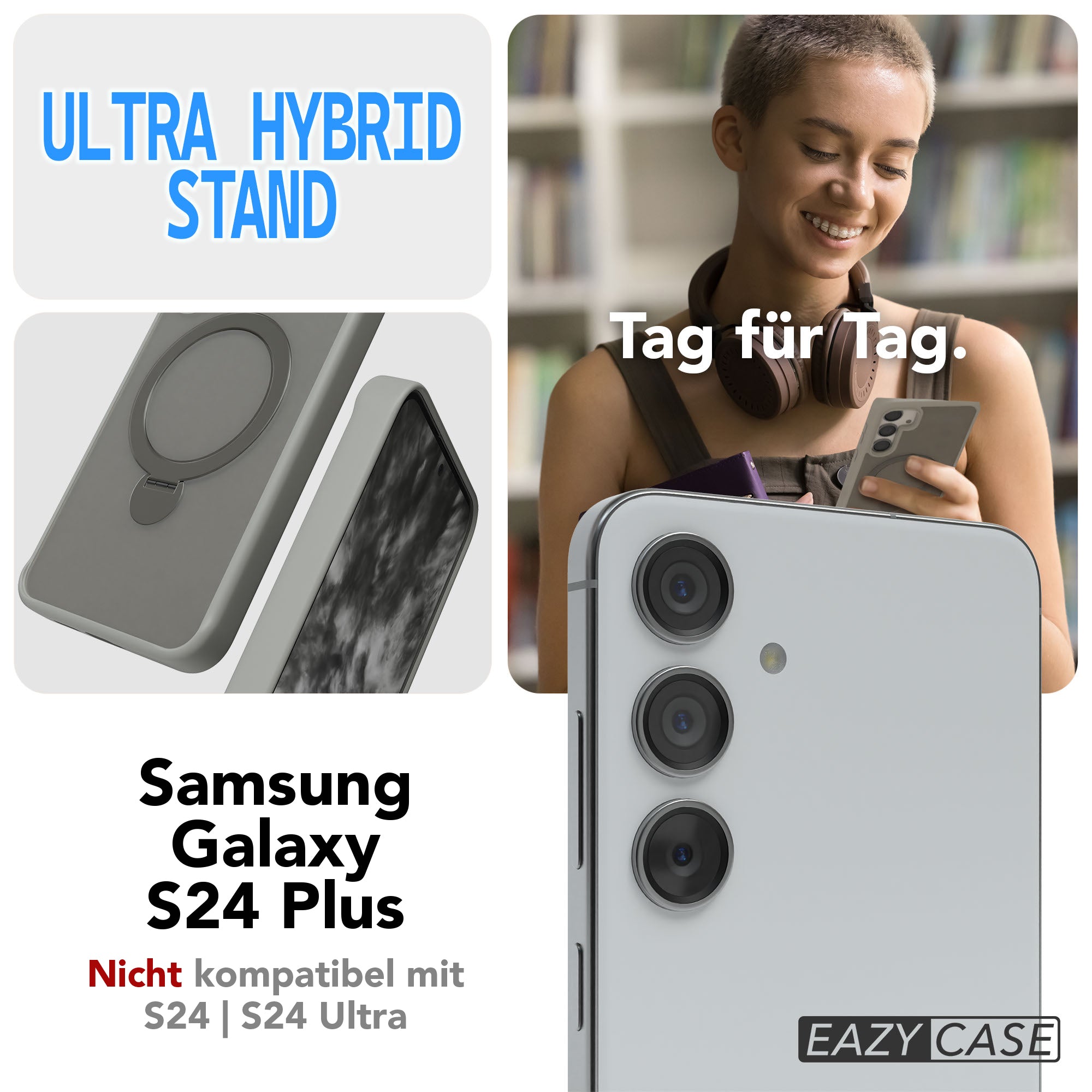 Galaxy S24 Plus Outdoor Hülle + drehbarer Ring mit MagSafe
