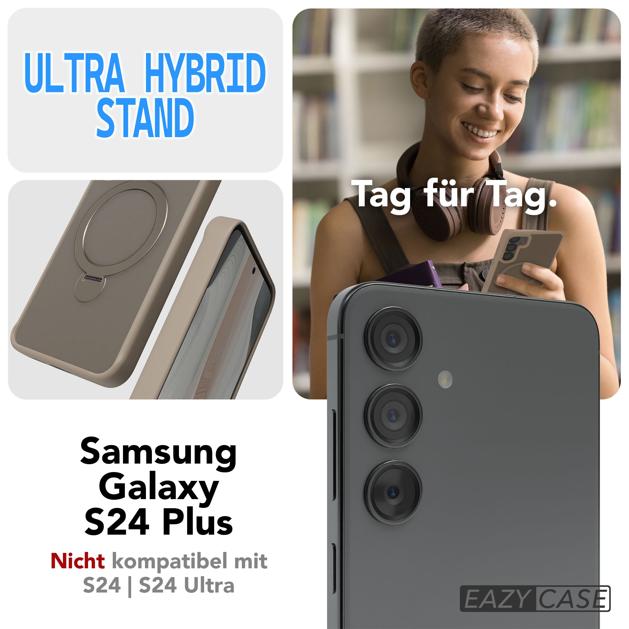 Galaxy S24 Plus Outdoor Hülle + drehbarer Ring mit MagSafe