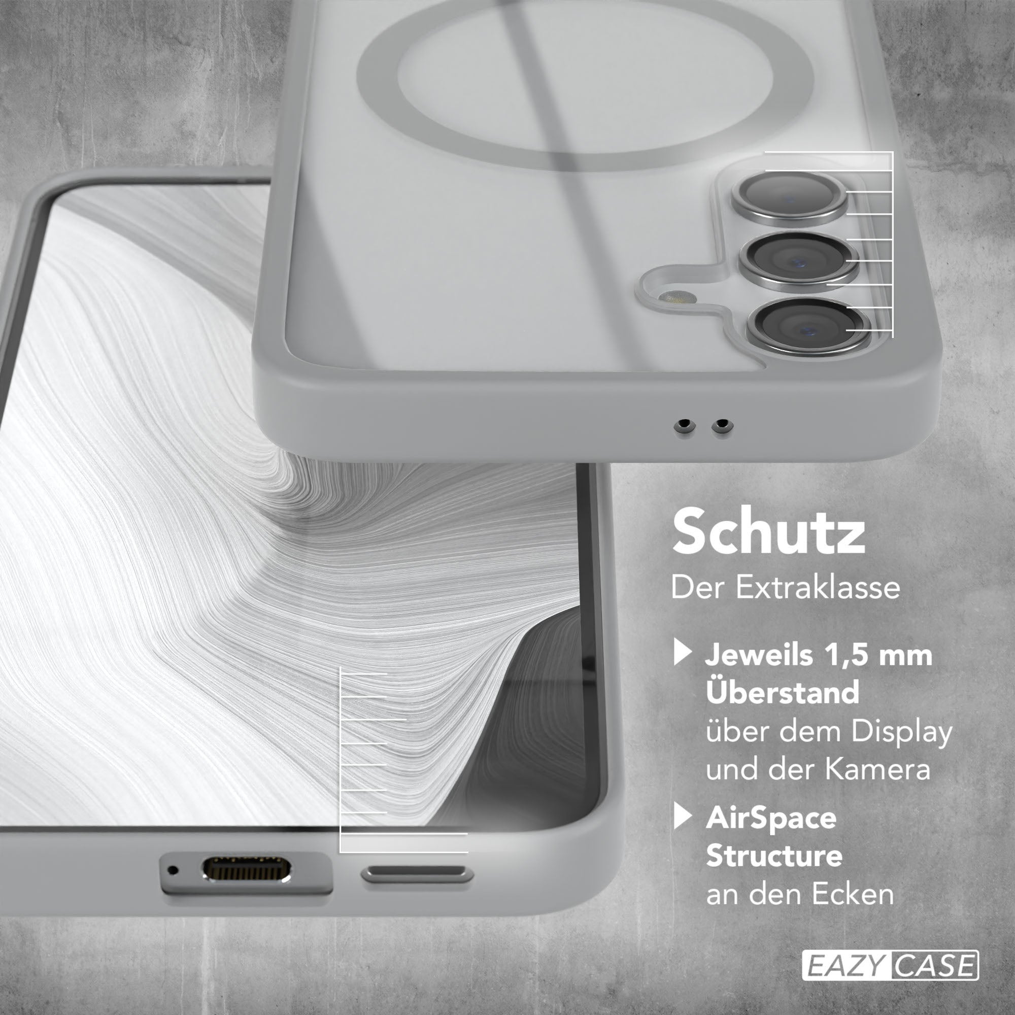 Galaxy S24 transparente Hülle mit MagSafe