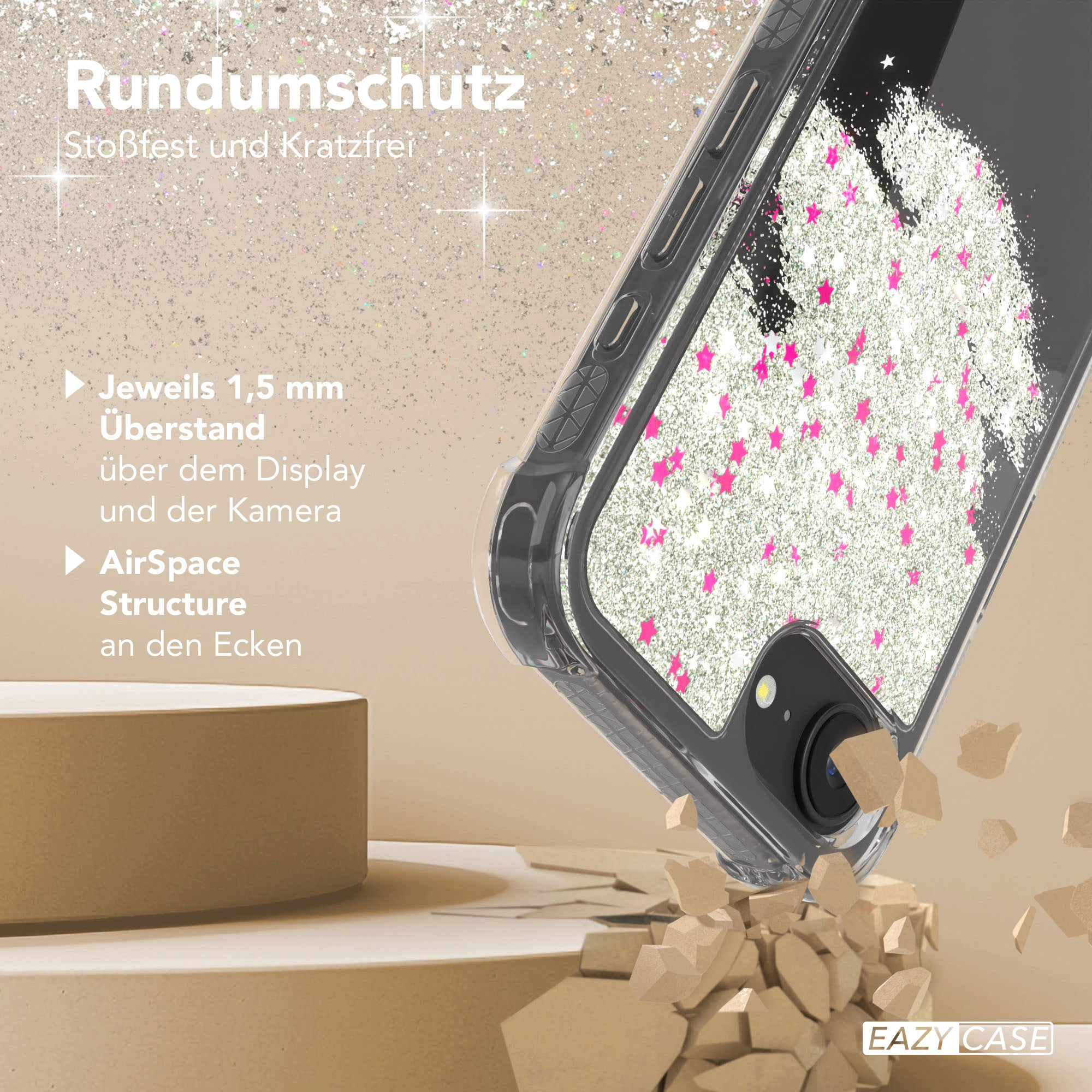 iPhone 16e Glitzerhülle