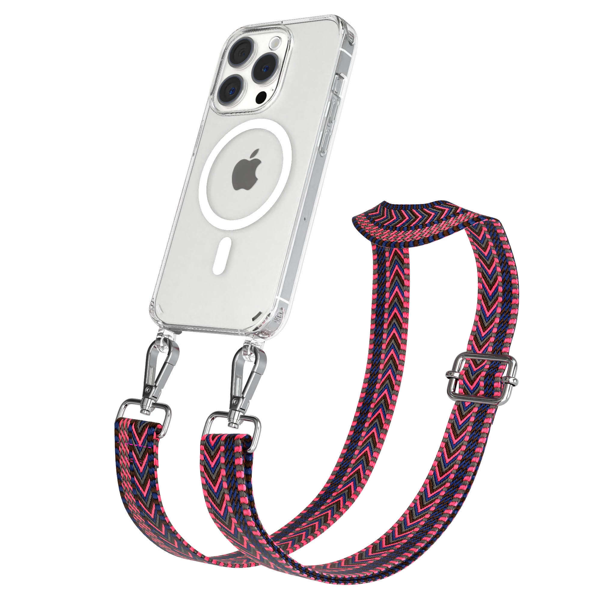 Apple iPhone 15 Pro Handykette MagSafe mit Boho Band EAZY CASE Neck Strap