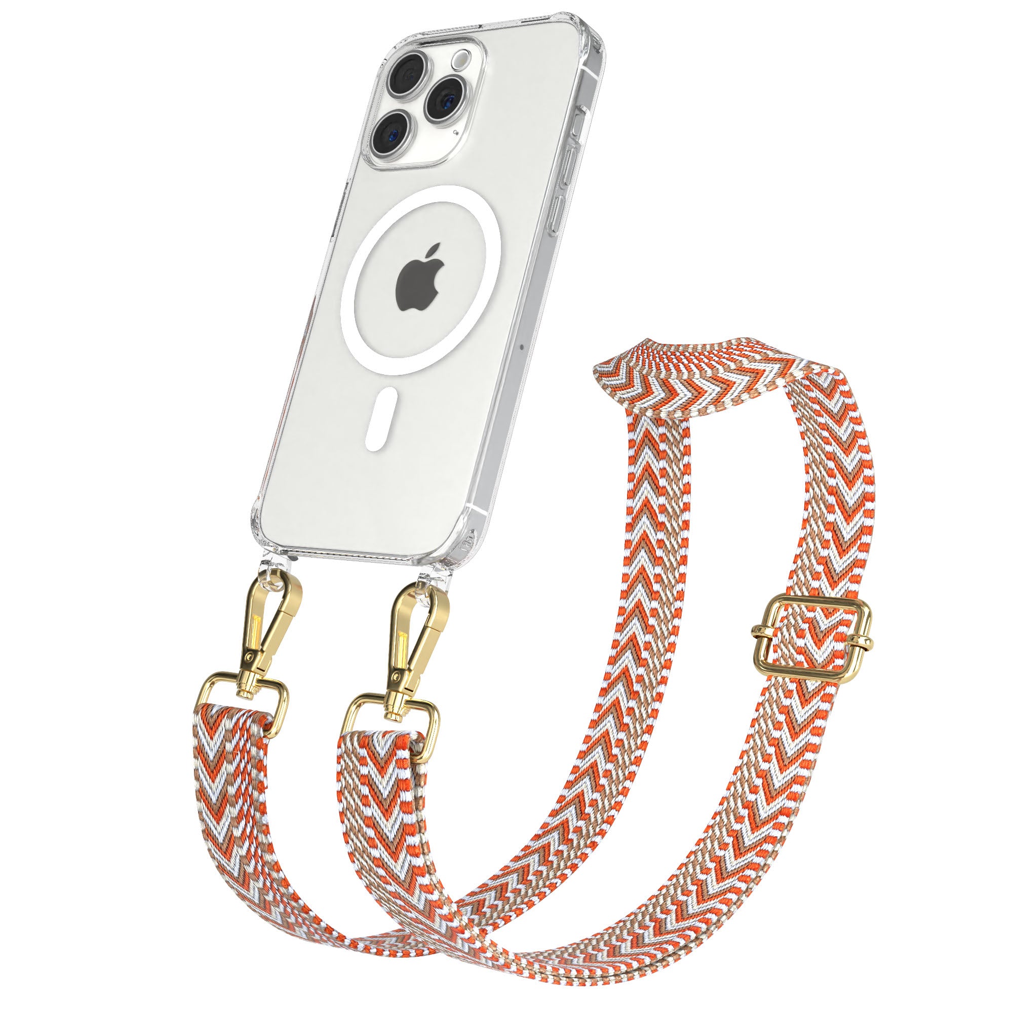 iPhone 15 Pro Max Handykette MagSafe mit Boho Band verstellbar