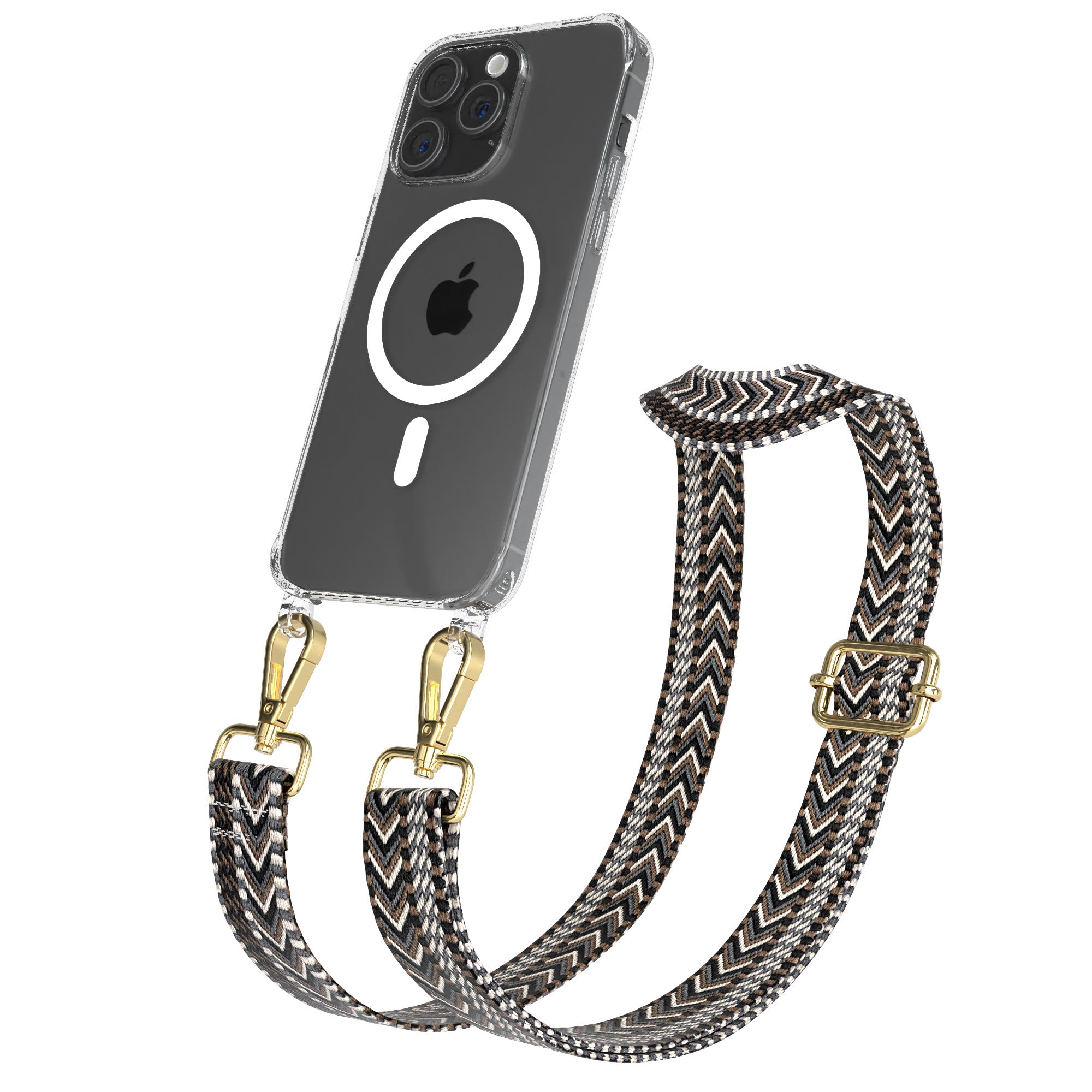 iPhone 15 Pro Max Handykette MagSafe mit Boho Band verstellbar