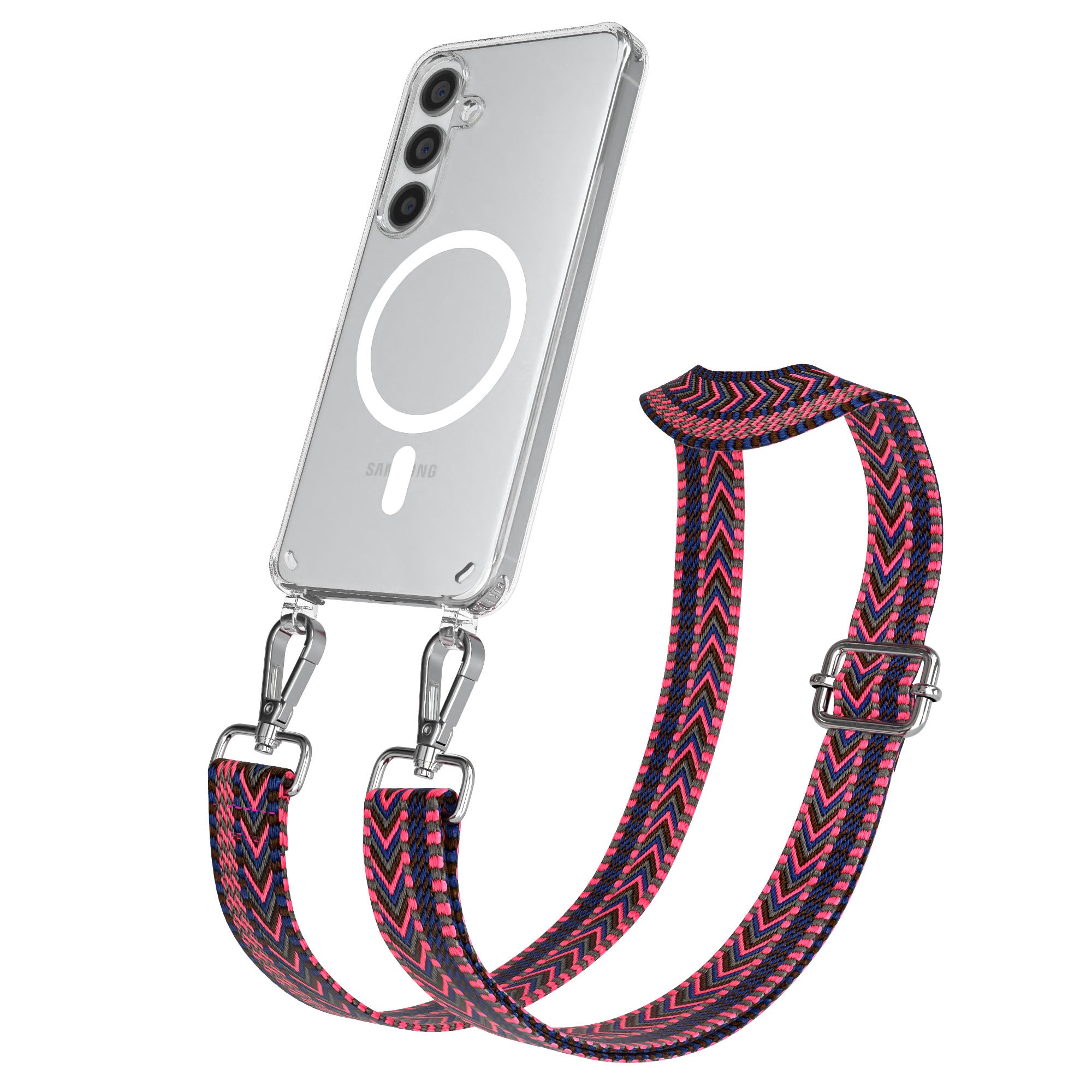 Samsung Galaxy S24 Handykette MagSafe mit verstellbarem Boho Band Set