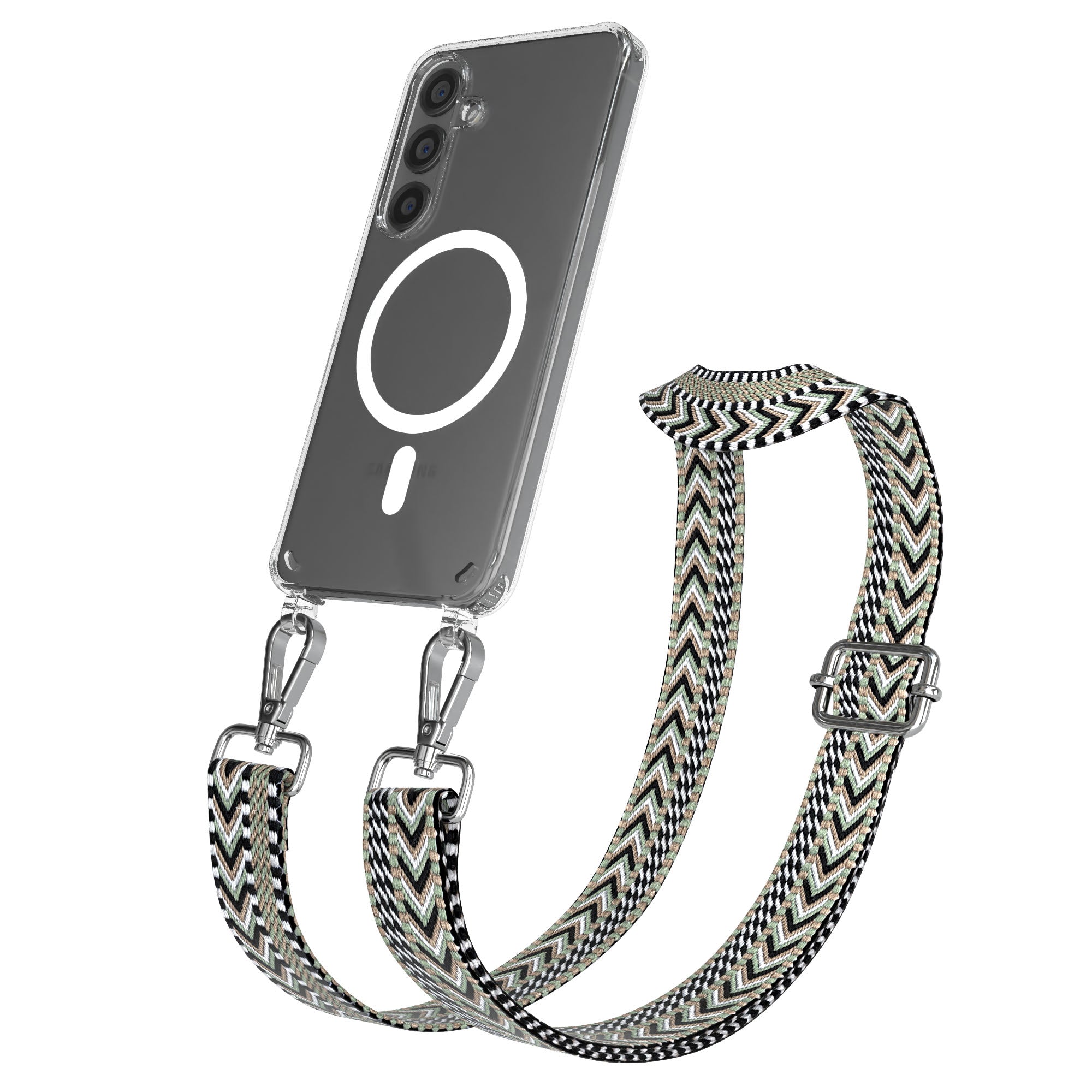 Samsung Galaxy S24 Handykette MagSafe mit verstellbarem Boho Band Set